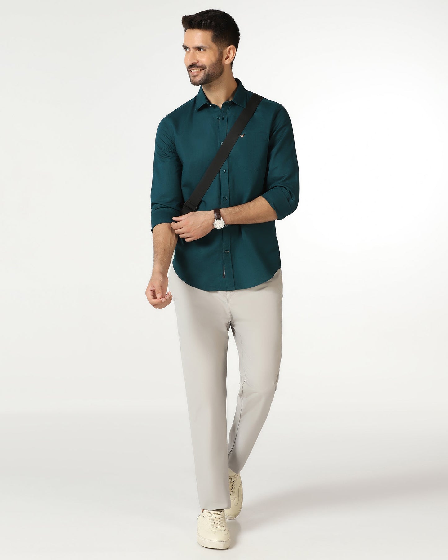 Beetle Linen Solid Shirt - Salmon