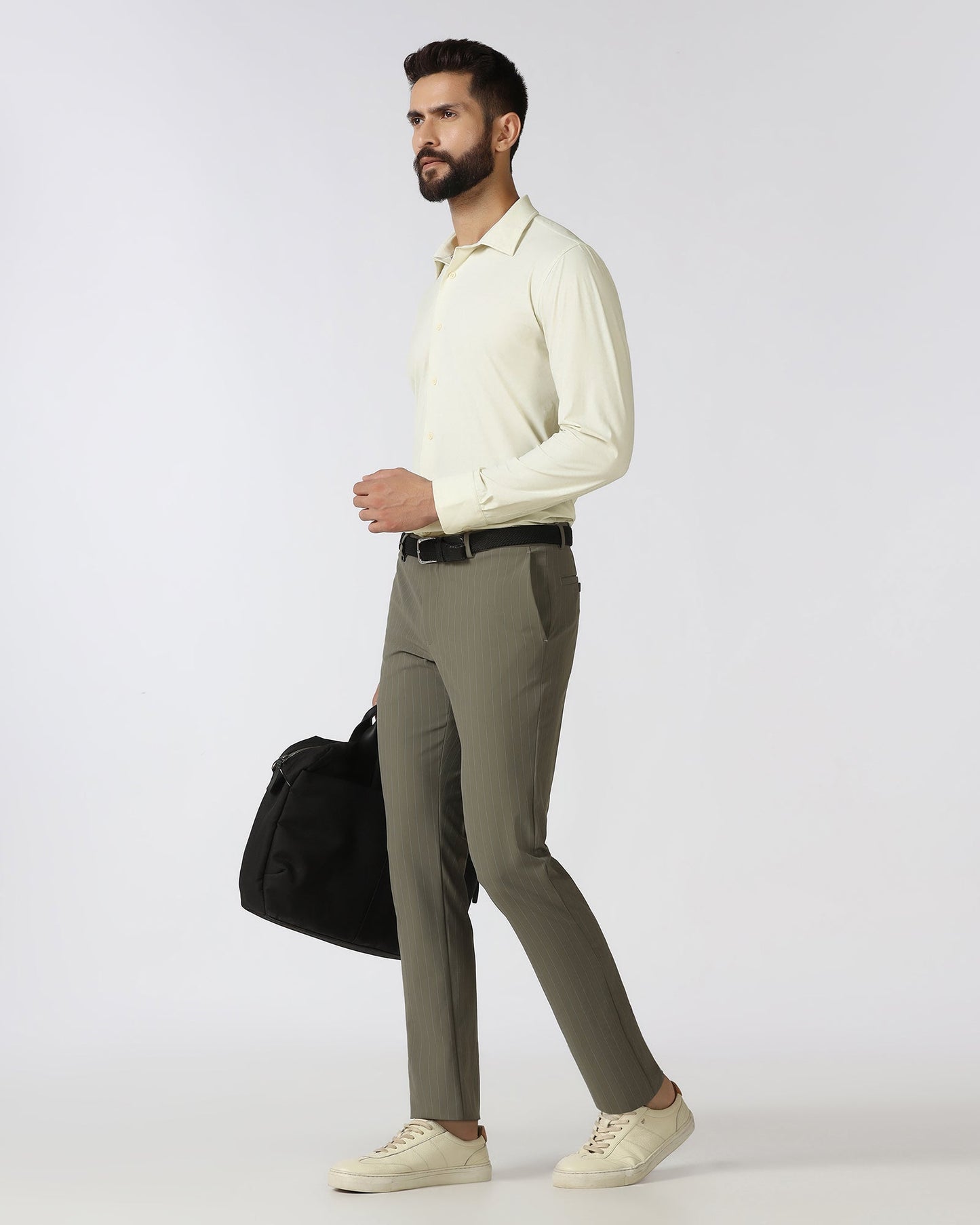 Beige TechPro Printed Shirt - Graph