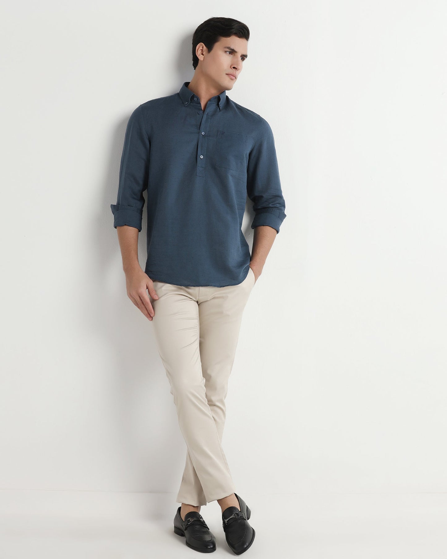 Beige Textured Khakis - Aspen