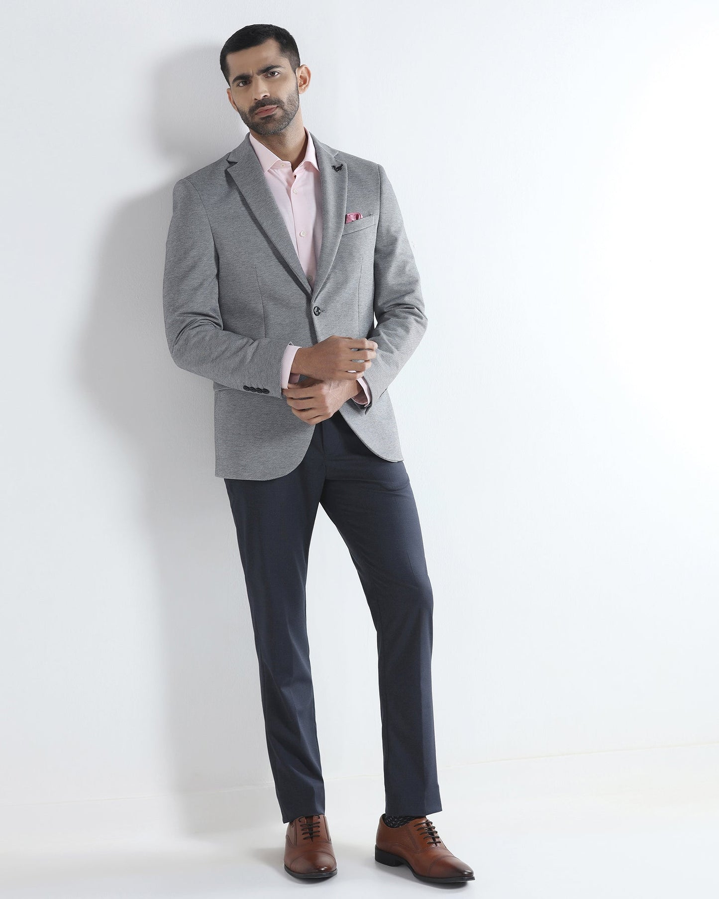 Black Textured Blazer - Declan