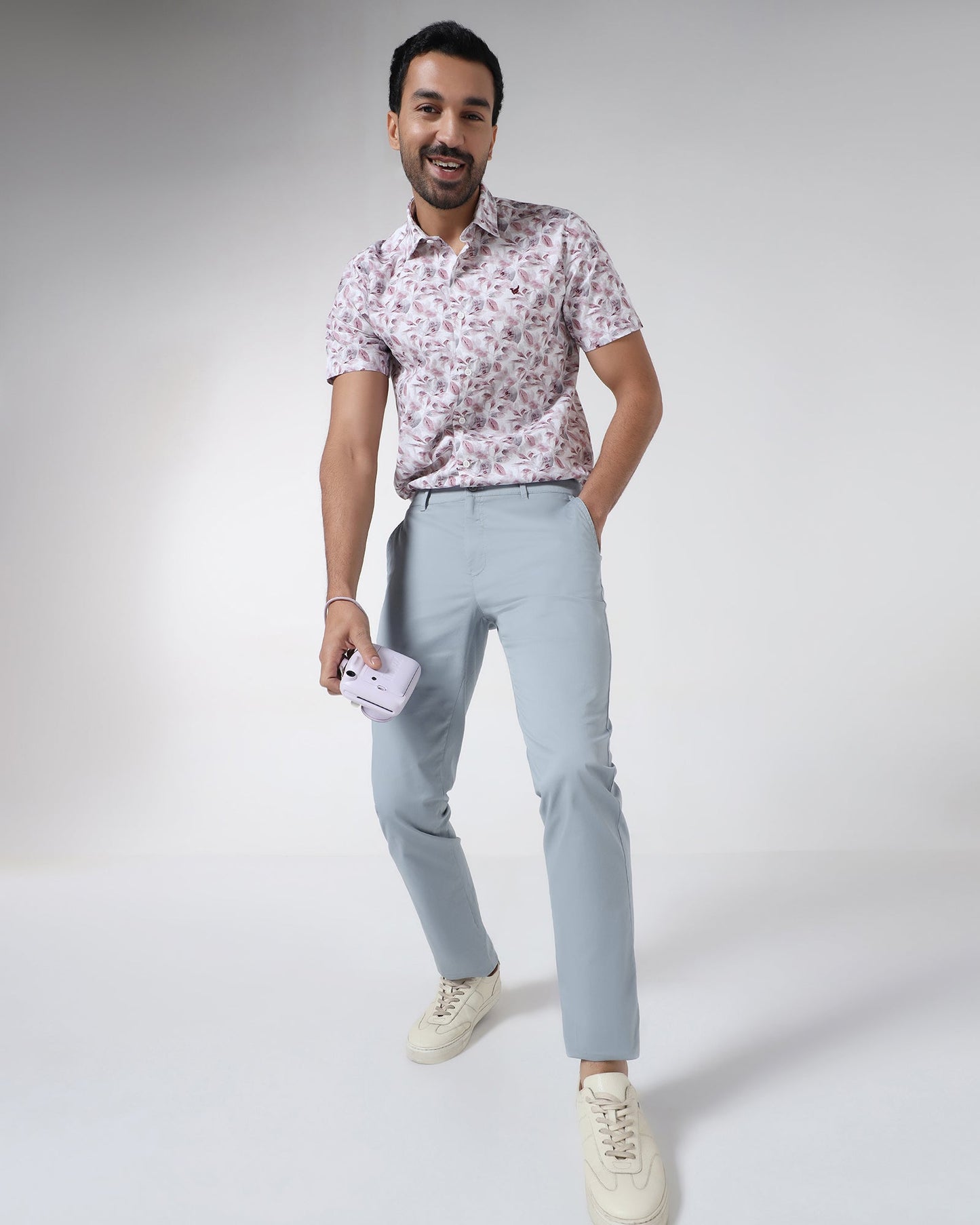 Blue Solid Khakis - Hemlock