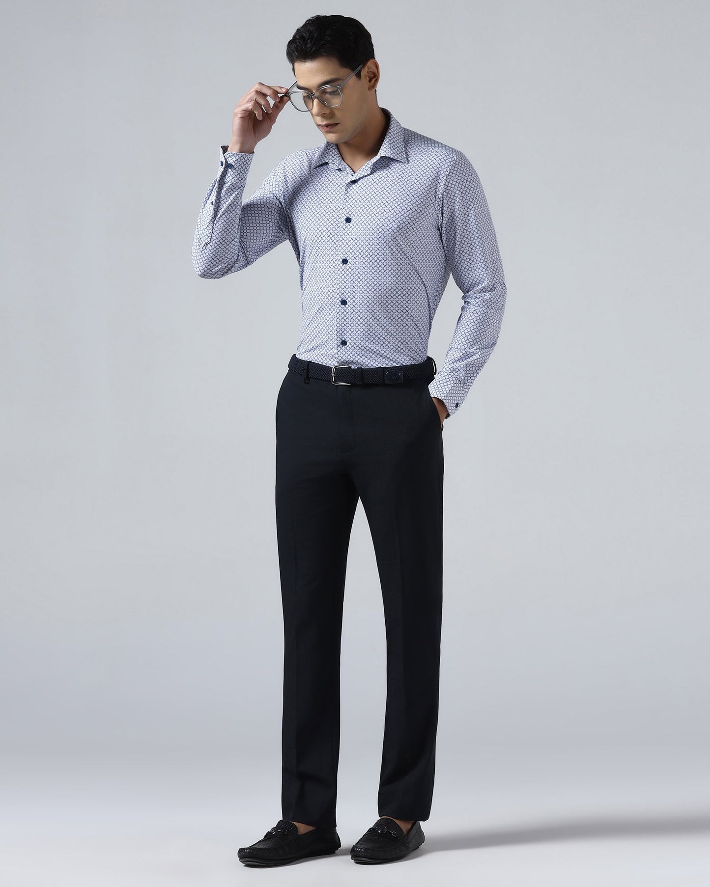 Blue TechPro Printed Shirt - Fossil