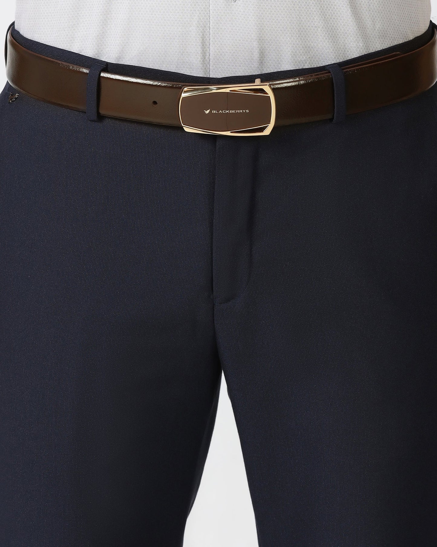 Leather Brown Solid Belt - Wynne