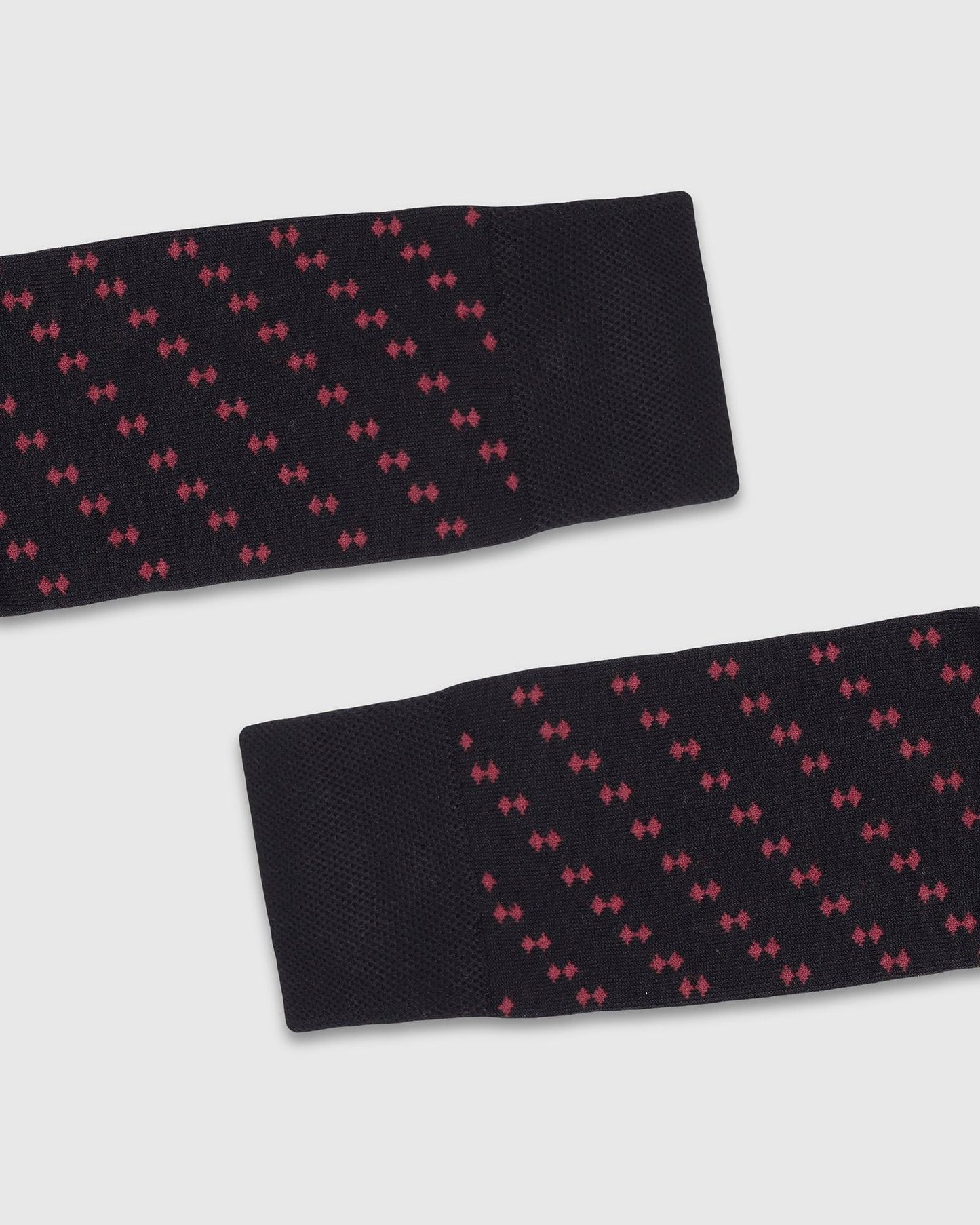 Cotton Black Knitted Socks - Toyo