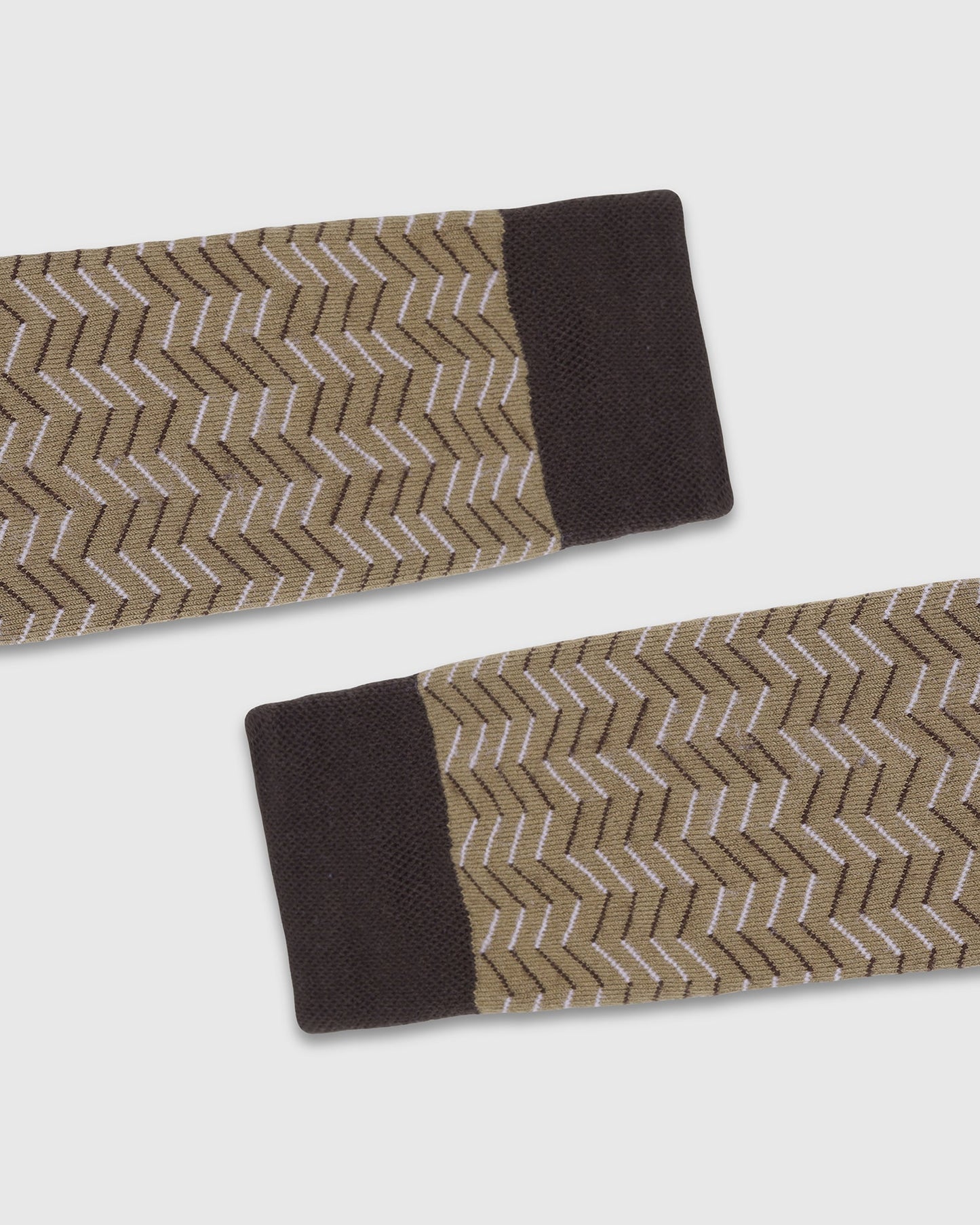 Cotton Brown Knitted Socks - Varya