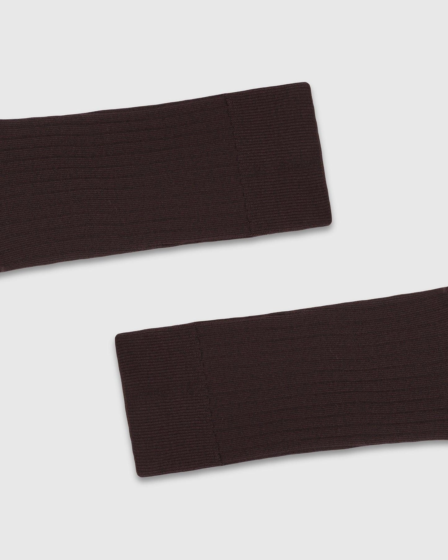 Cotton Chocolate Brown Knitted Socks - Thai