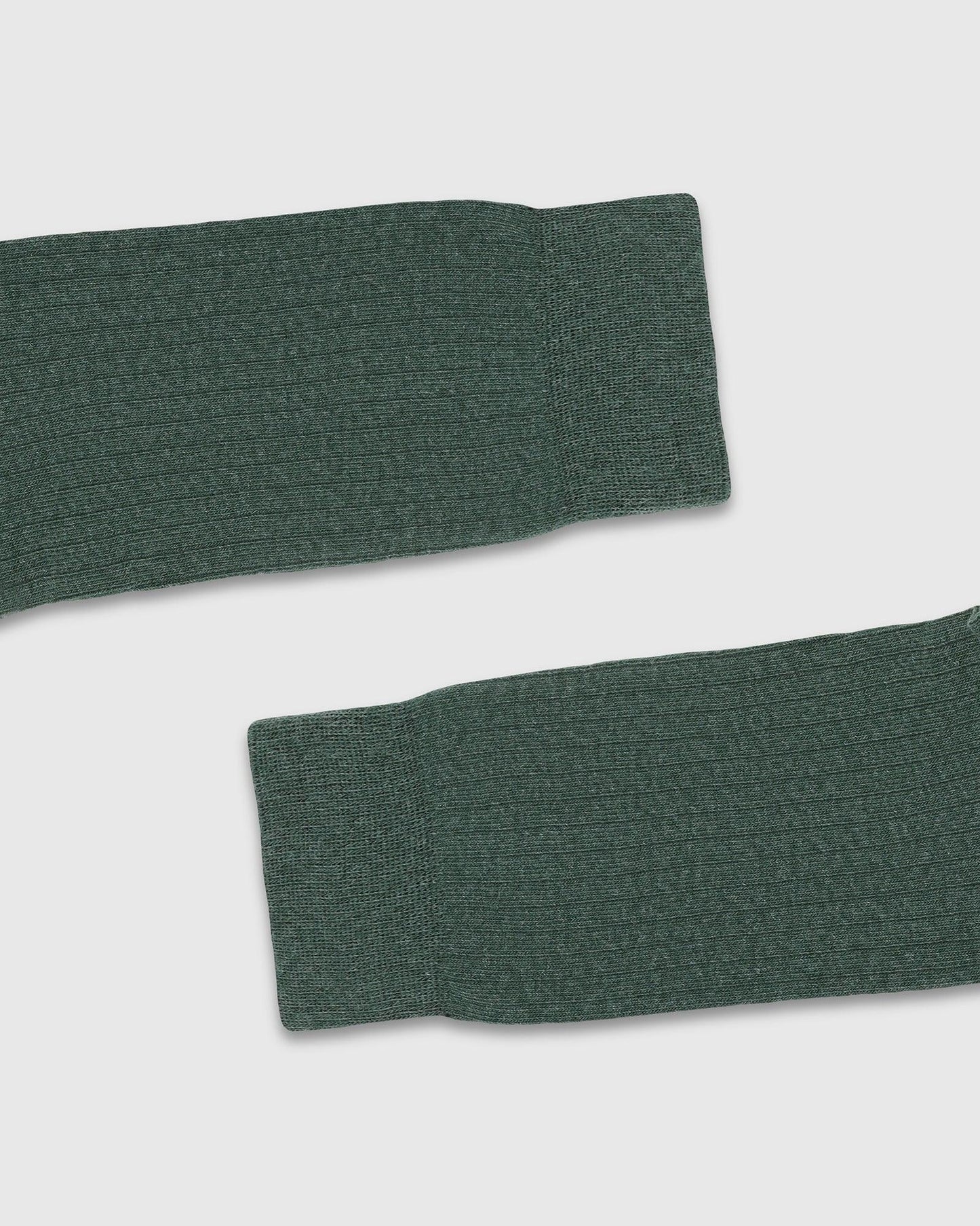 Cotton Forest Green Knitted Socks - Turkey