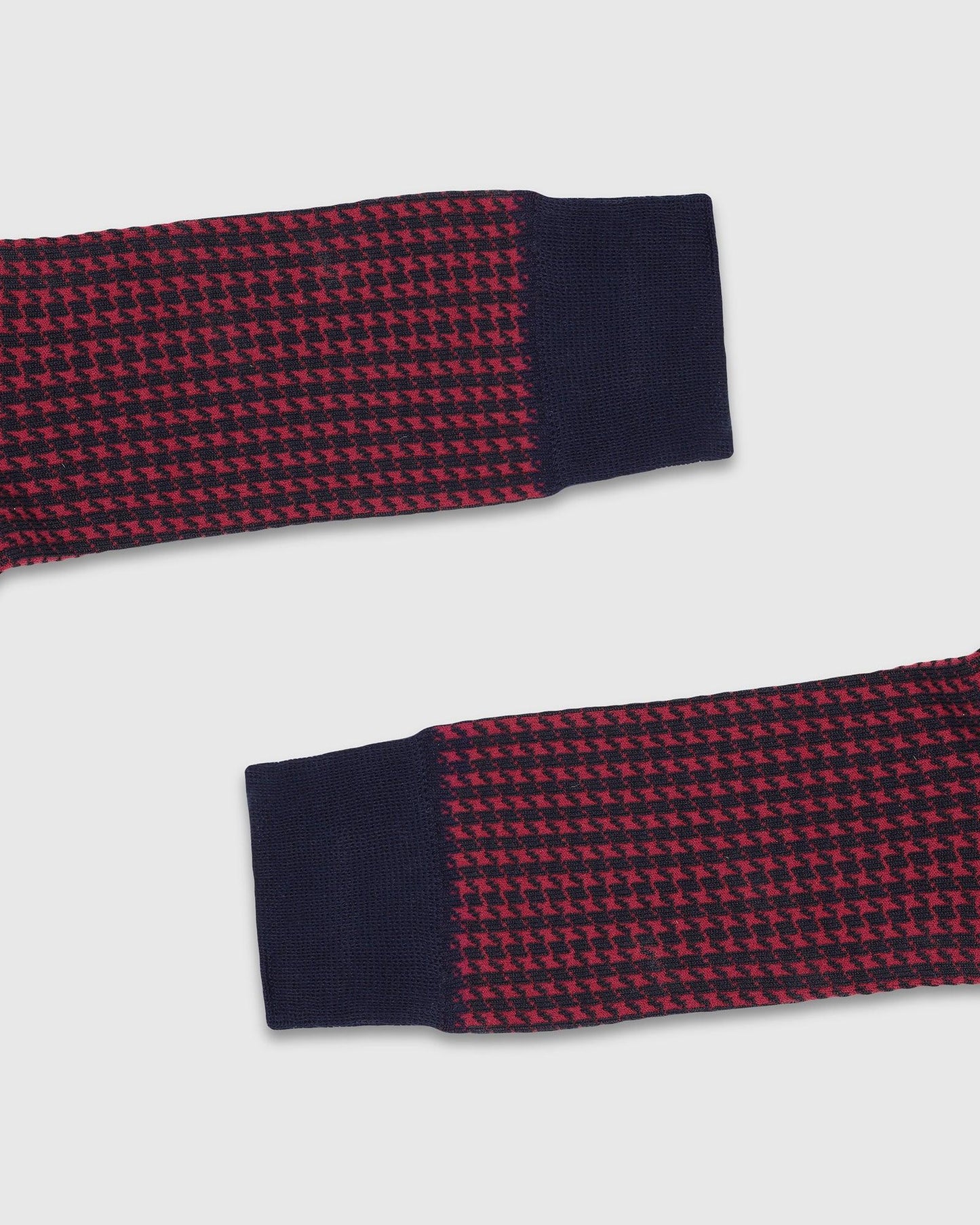 Cotton Maroon Knitted Socks - Tesla