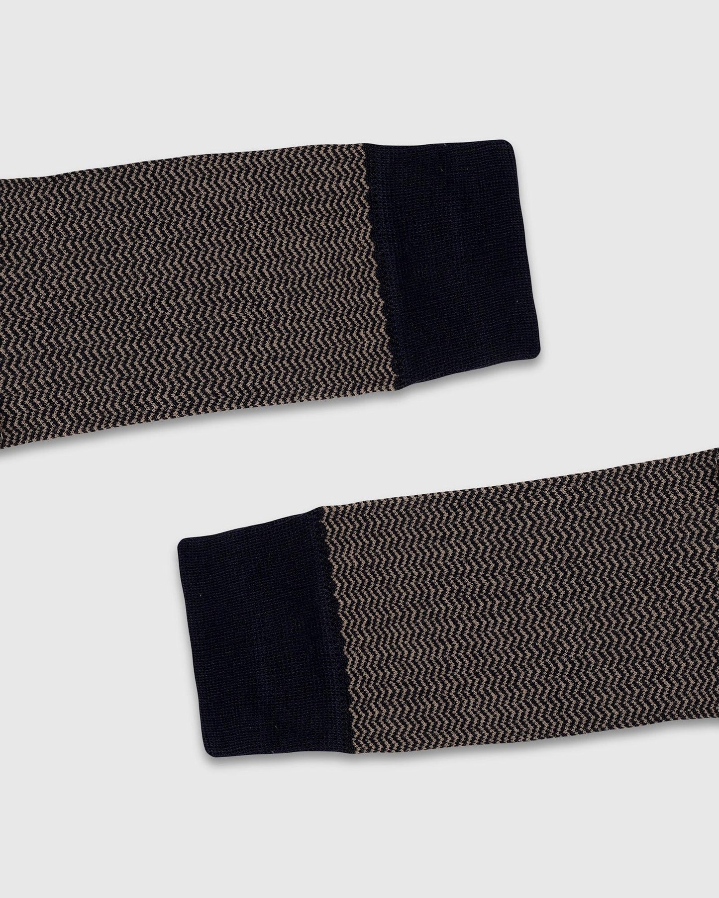 Cotton Tobacco Brown Knitted Socks - Tusken