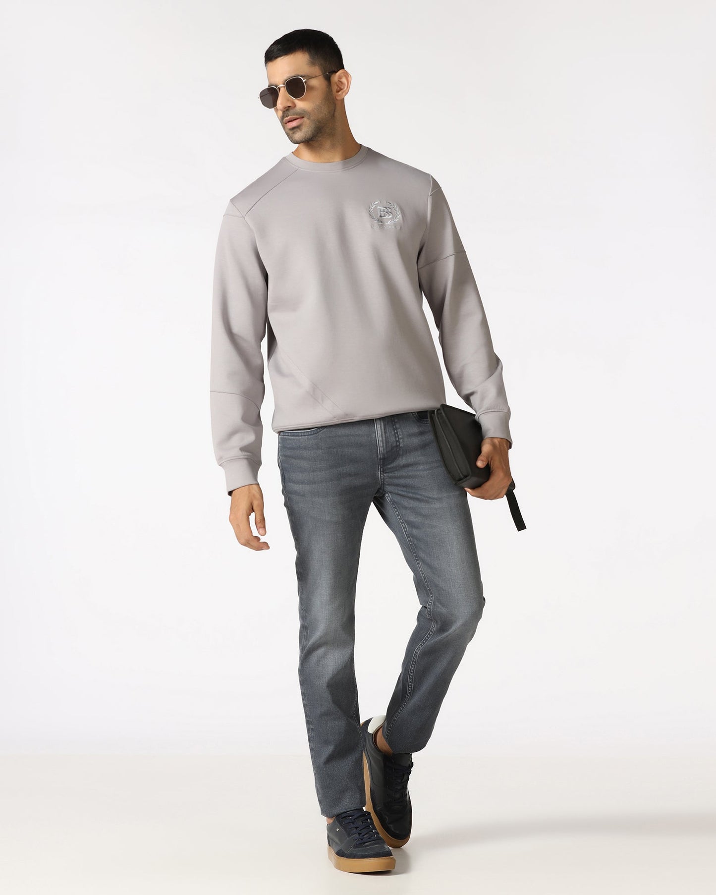 Dark Grey Superflex Slim Fit Jeans - Titus