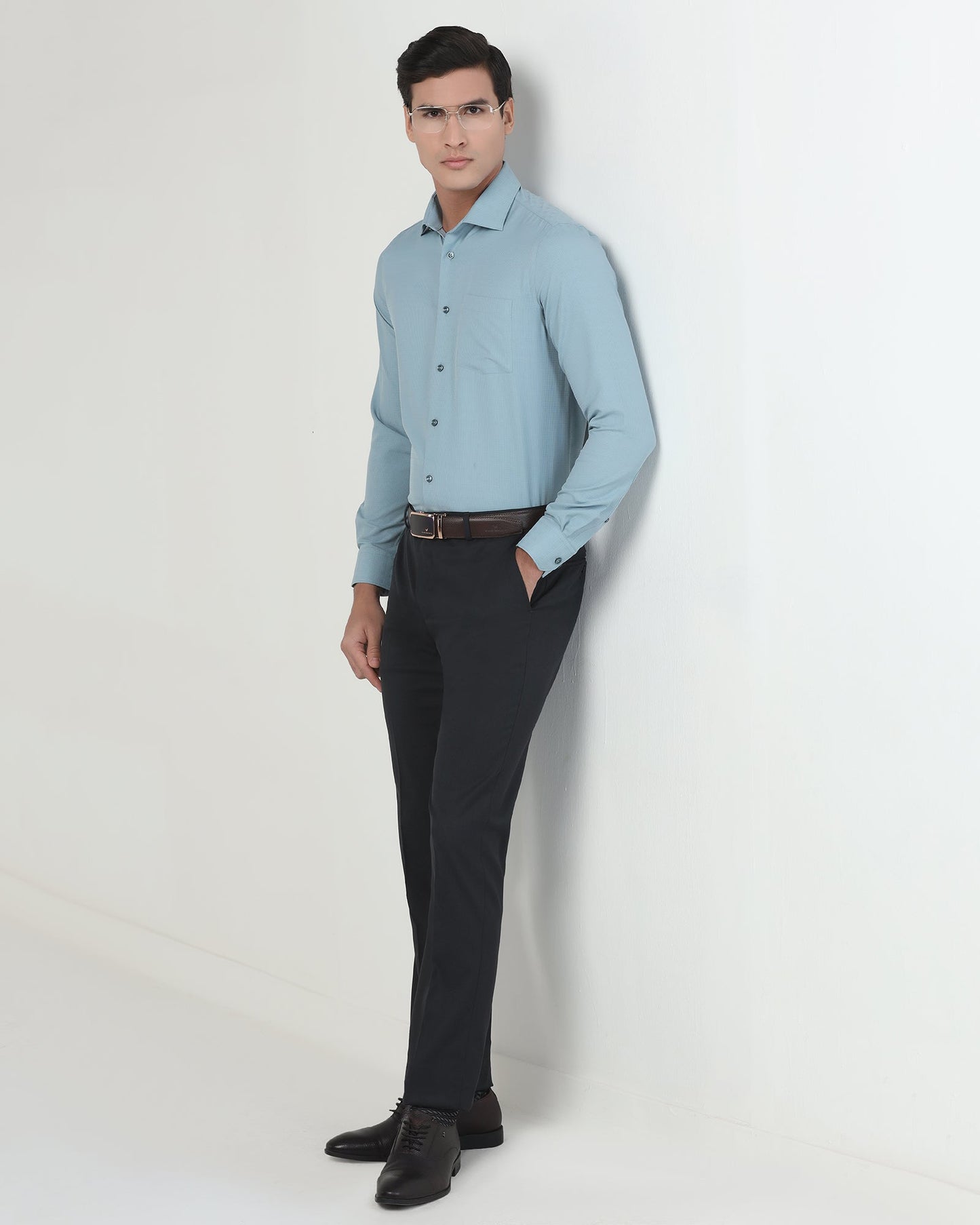 Dark Grey Textured Trouser - Kylian