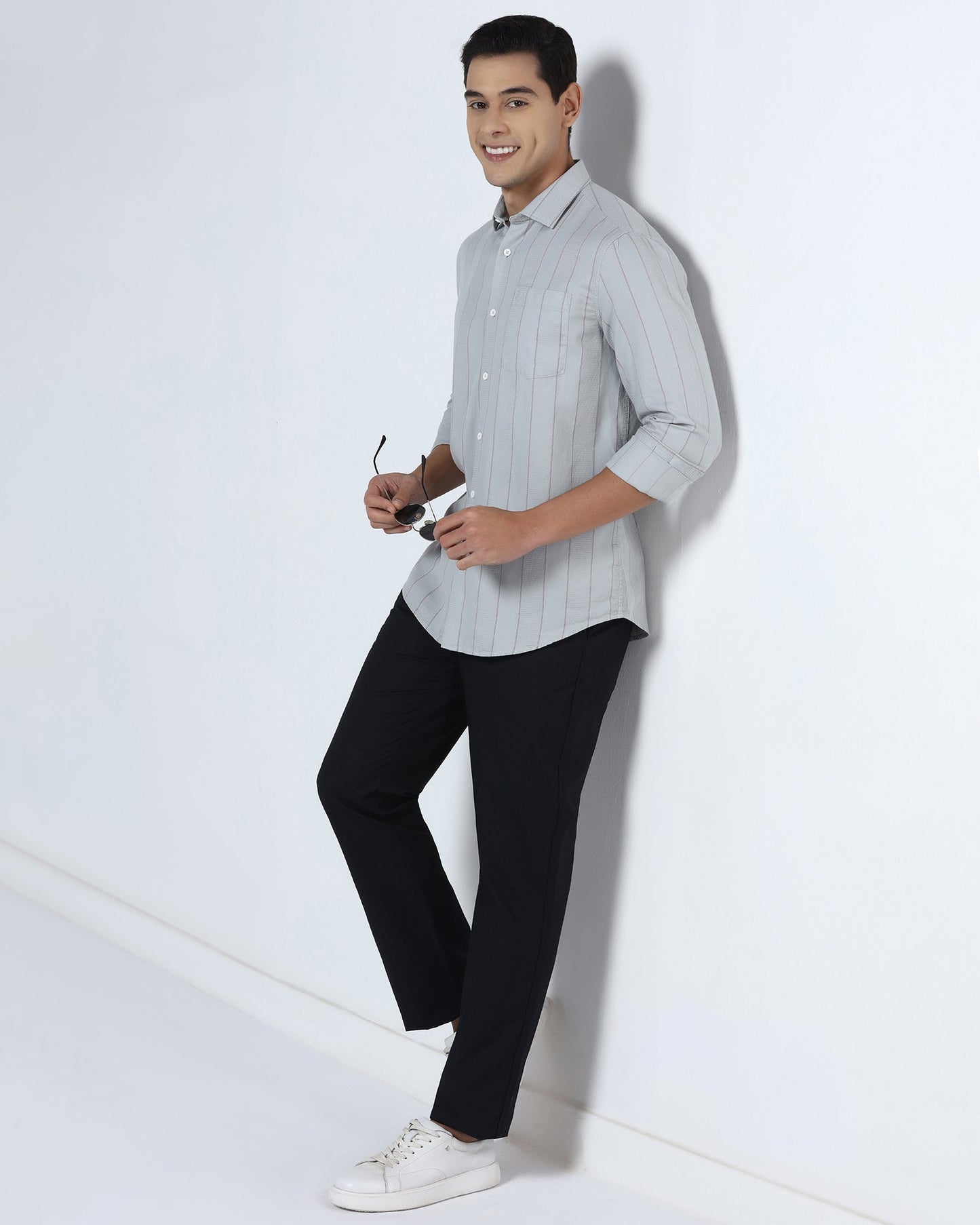 Grey Stripe Shirt - Sabel