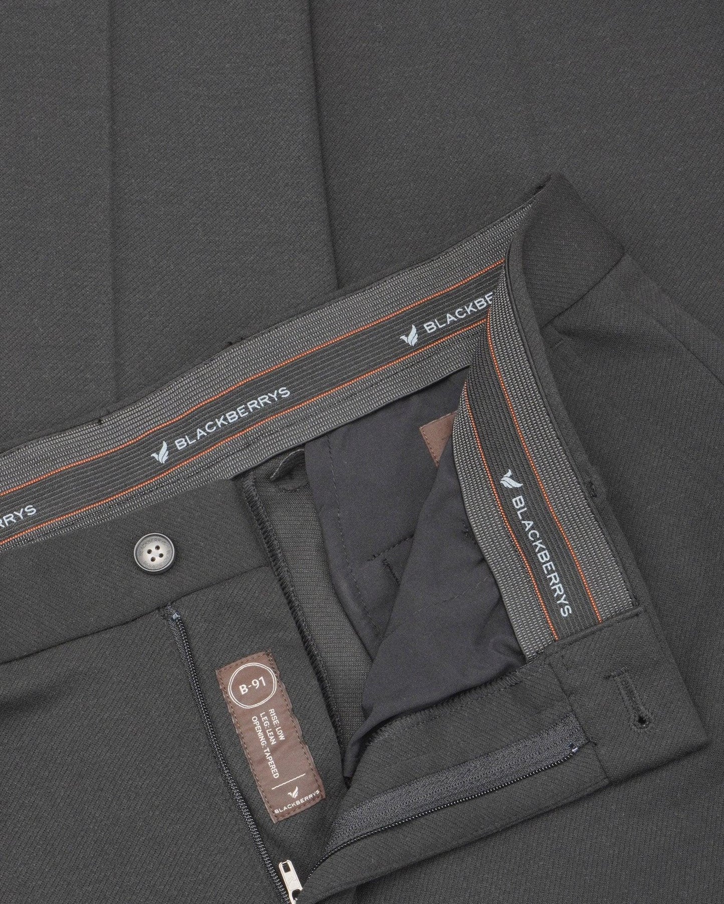 Kandal Formal Knitted Trouser In Black (B91 Fit) - blackberrys-clothing