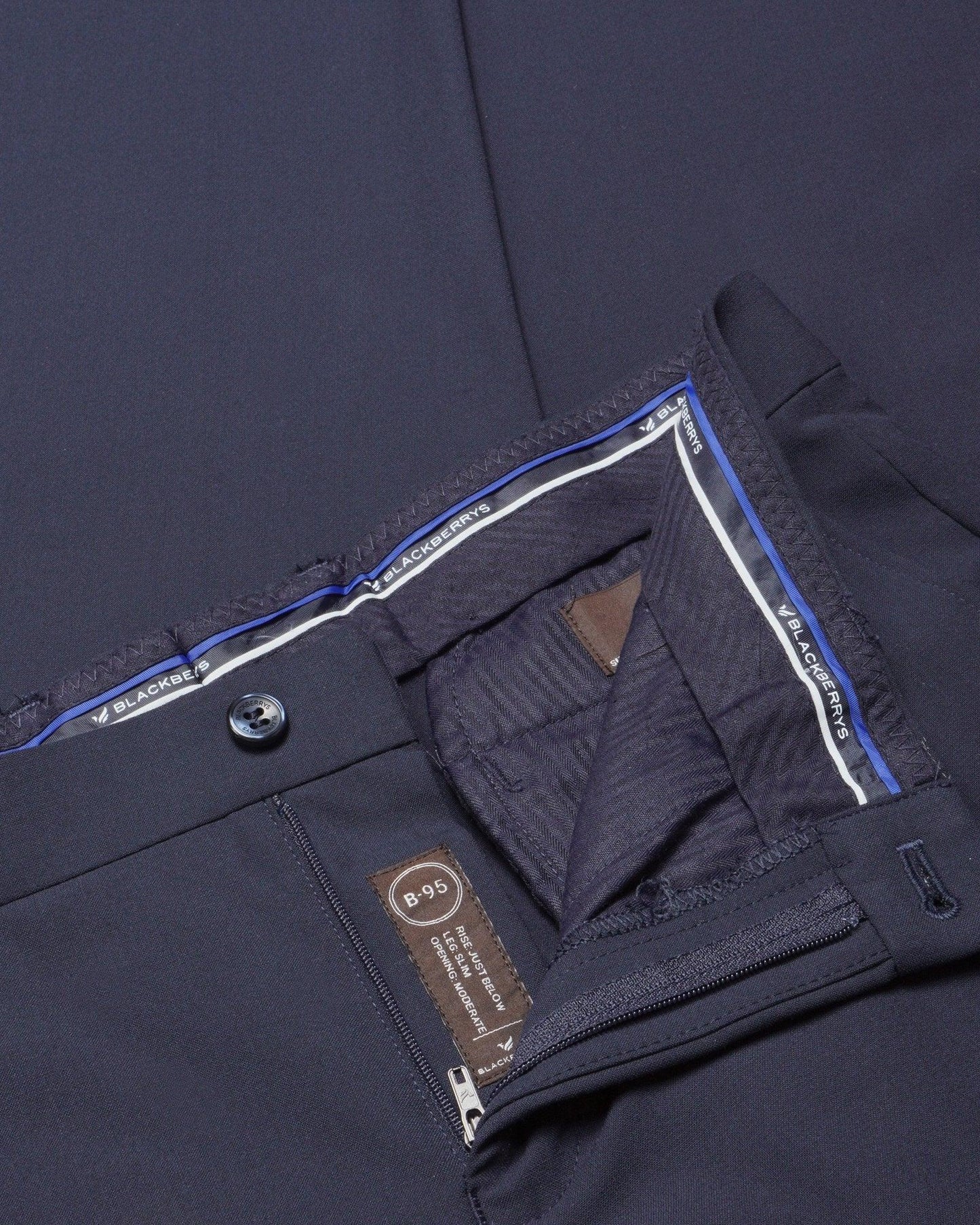 Kios Formal Classic Stretch Trouser In Navy (B95 Fit) - blackberrys-clothing