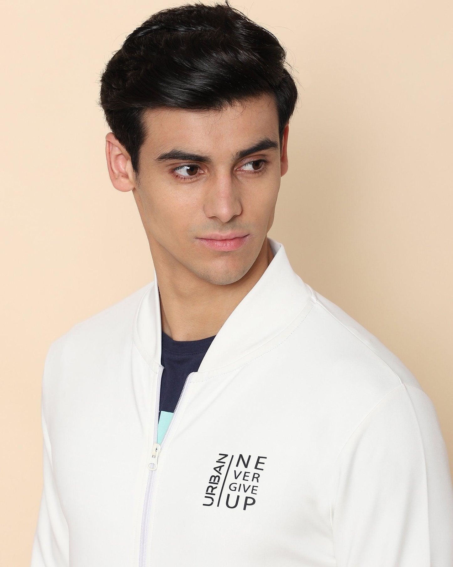 Lerna Printed Sweat Shirt In Off White - blackberrys-clothing