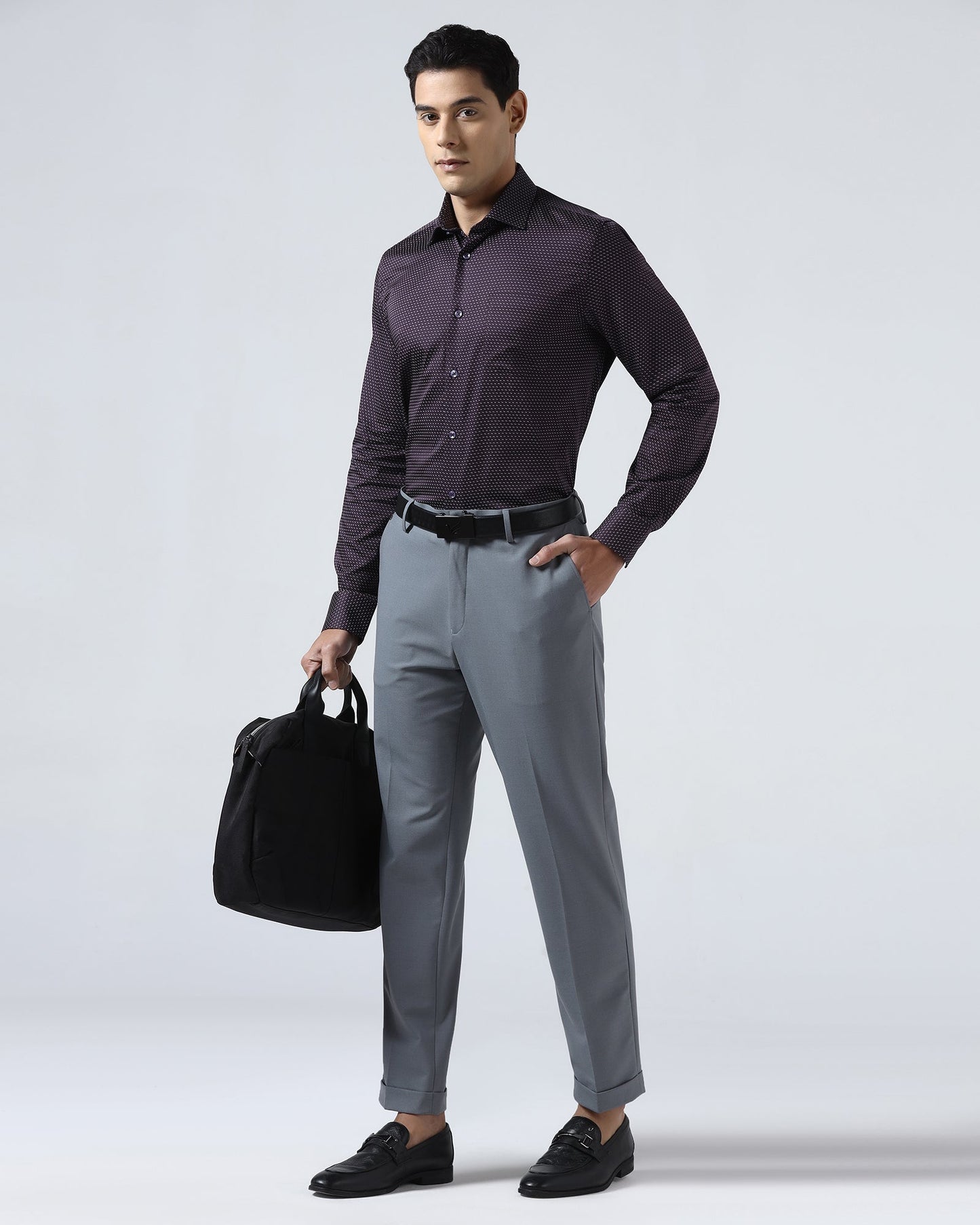Plum Printed Shirt - Rapid
