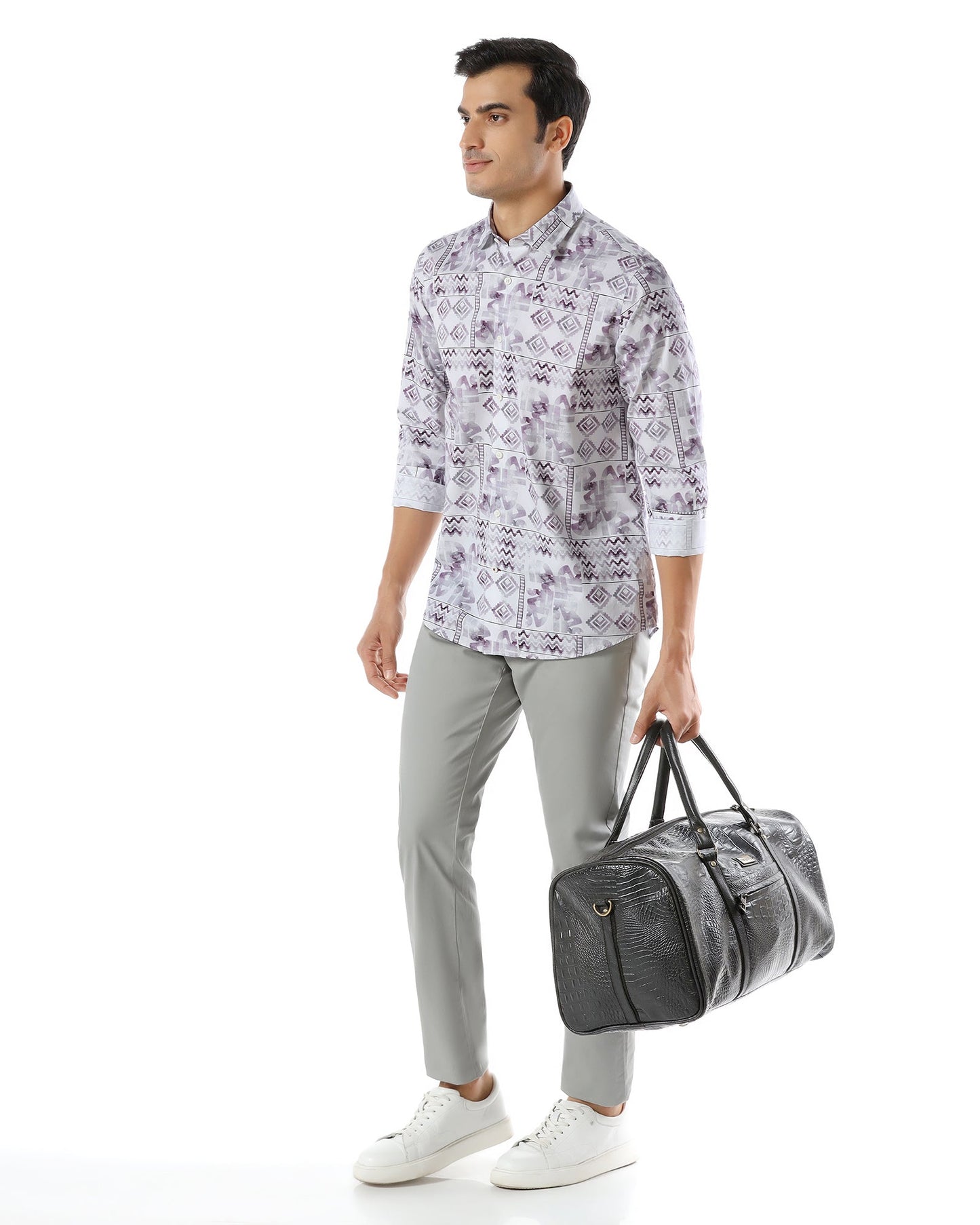 Plum Printed Shirt - Ryne