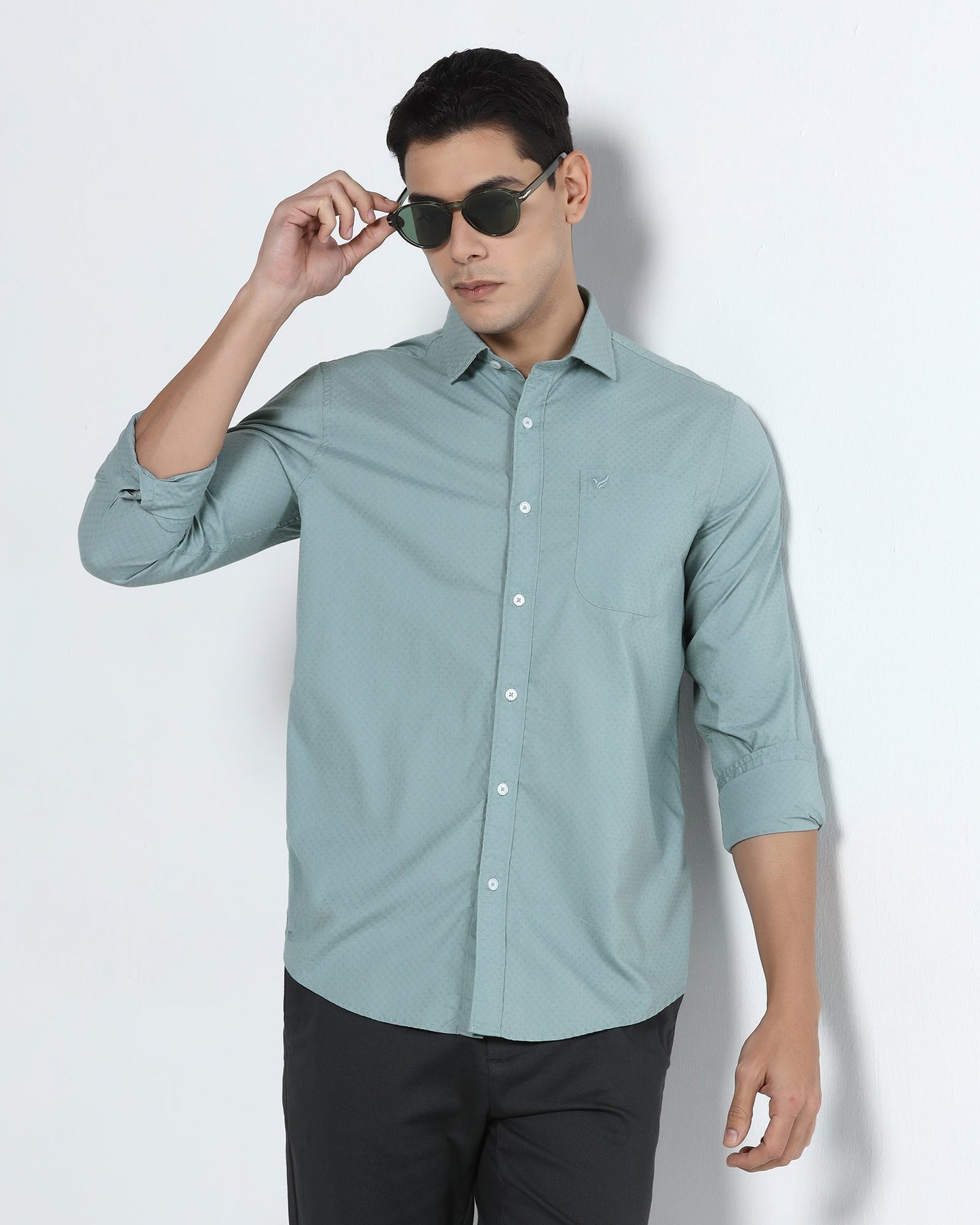 Teal Textured Shirt - Recon