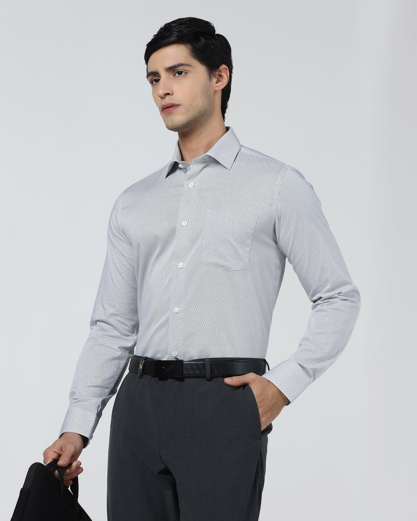 White Printed Shirt - Bylde