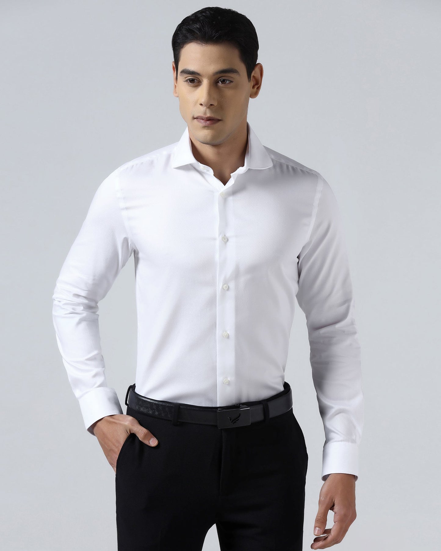 Super White Textured Shirt - Sting