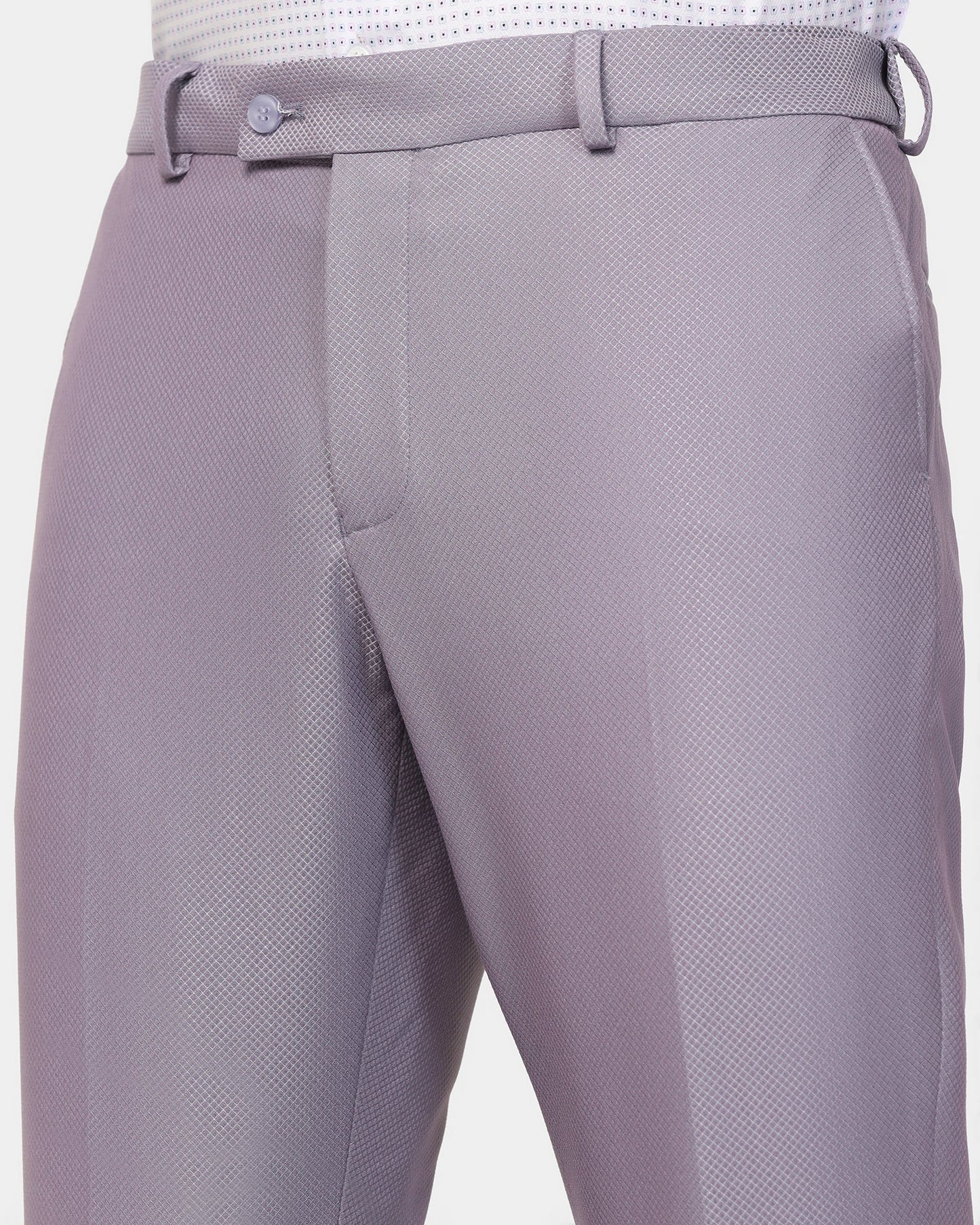 Three Piece Lavender Textured Formal Suit - Ronnie