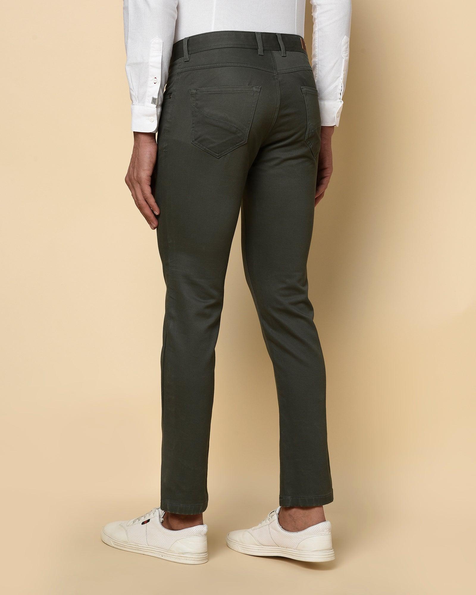 B5P Casual Olive Solid Khakis - Clayton - Blackberrys