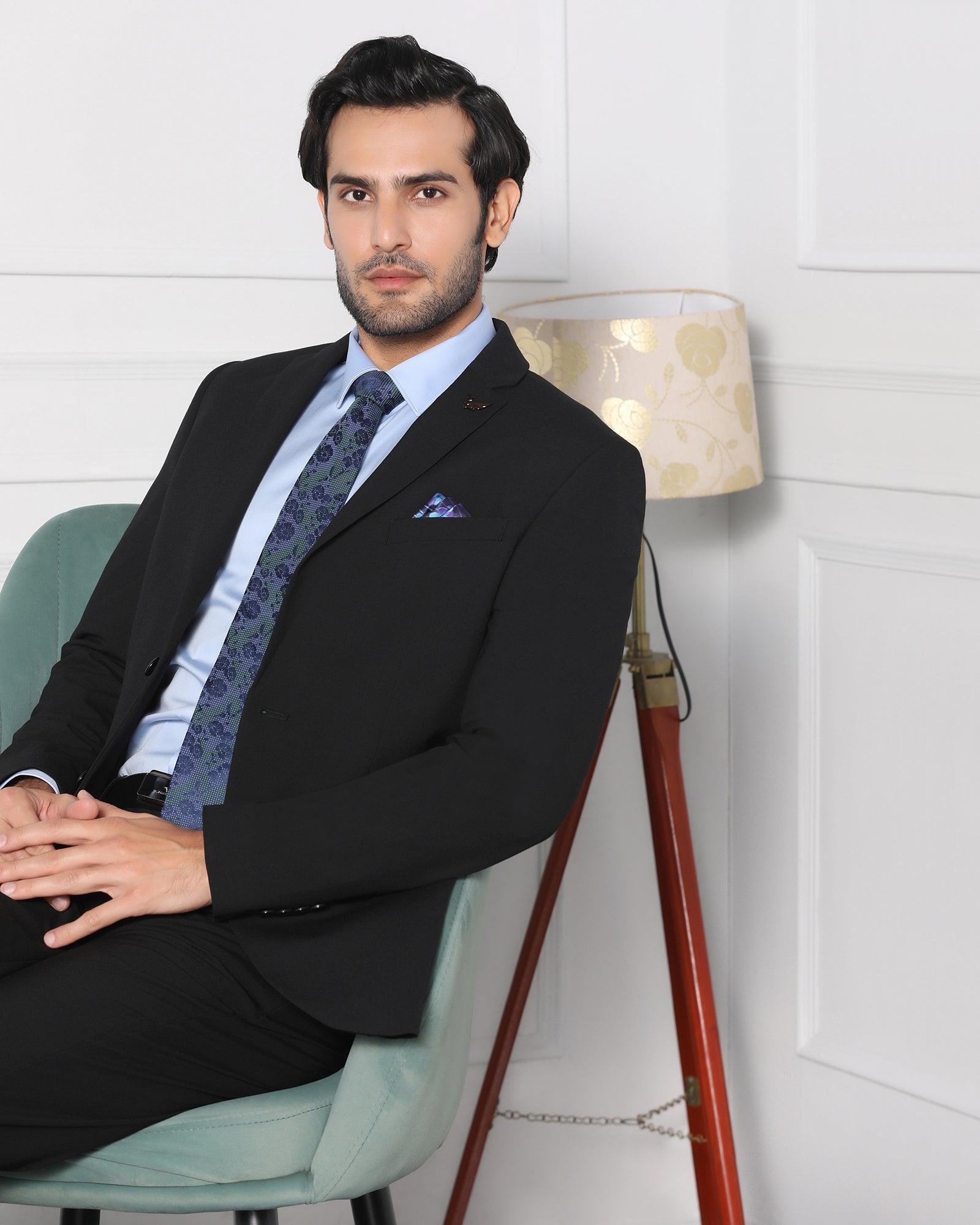 2 Pcs Suit In Black (Jerret) - blackberrys-clothing