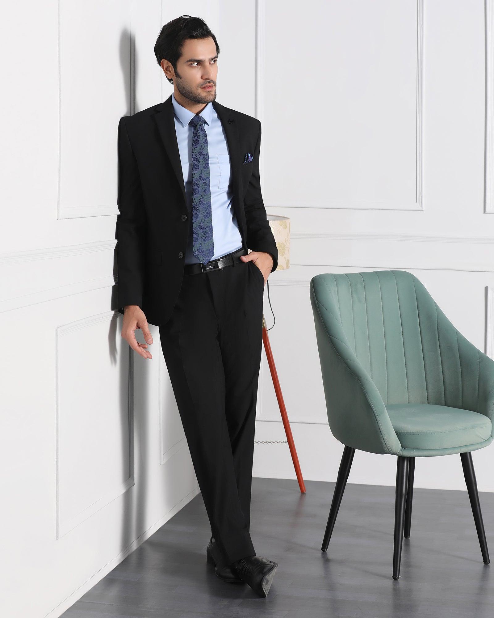 2 Pcs Suit In Black (Jerret) - blackberrys-clothing