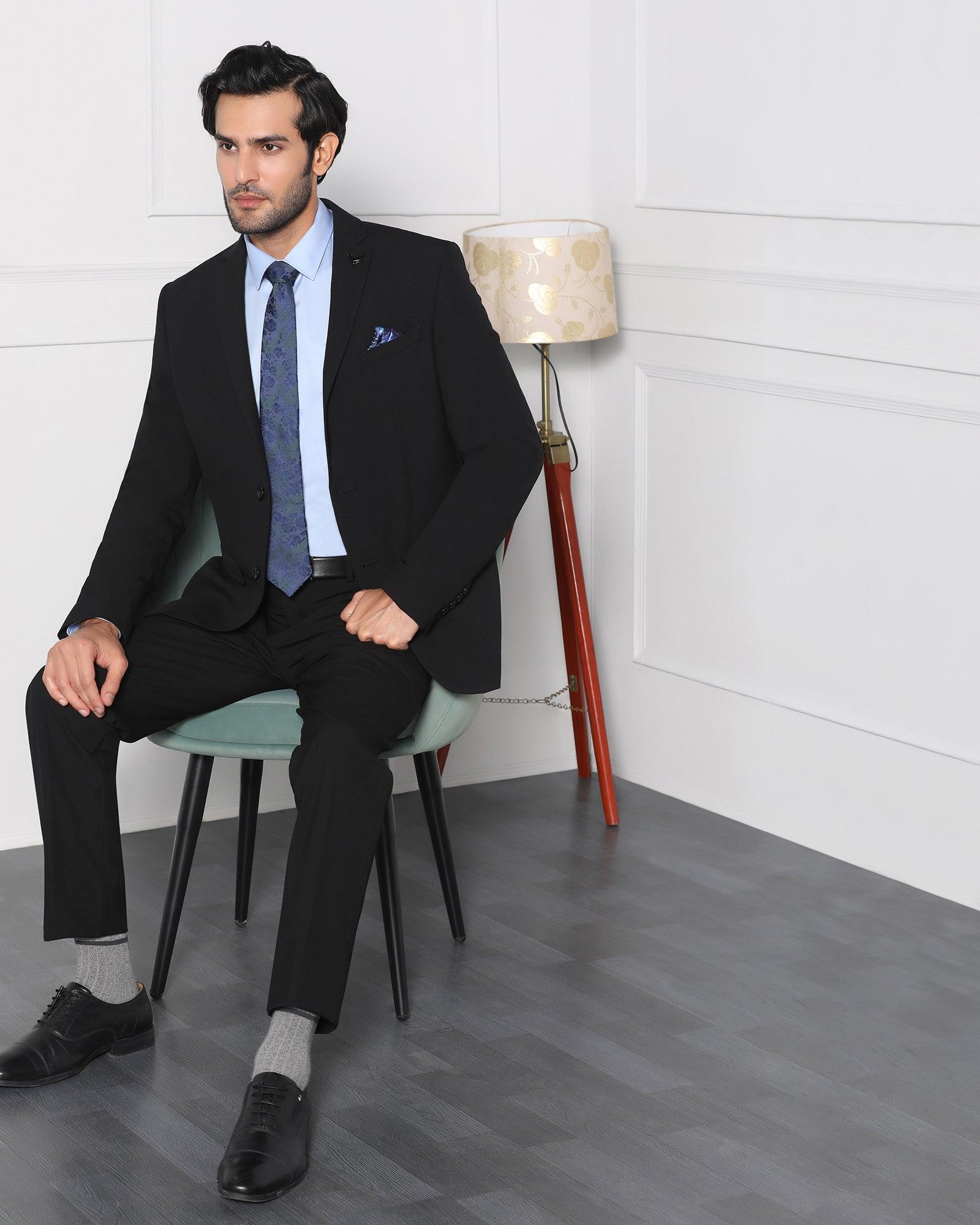 2 Pcs Suit In Black (Jerret) - blackberrys-clothing