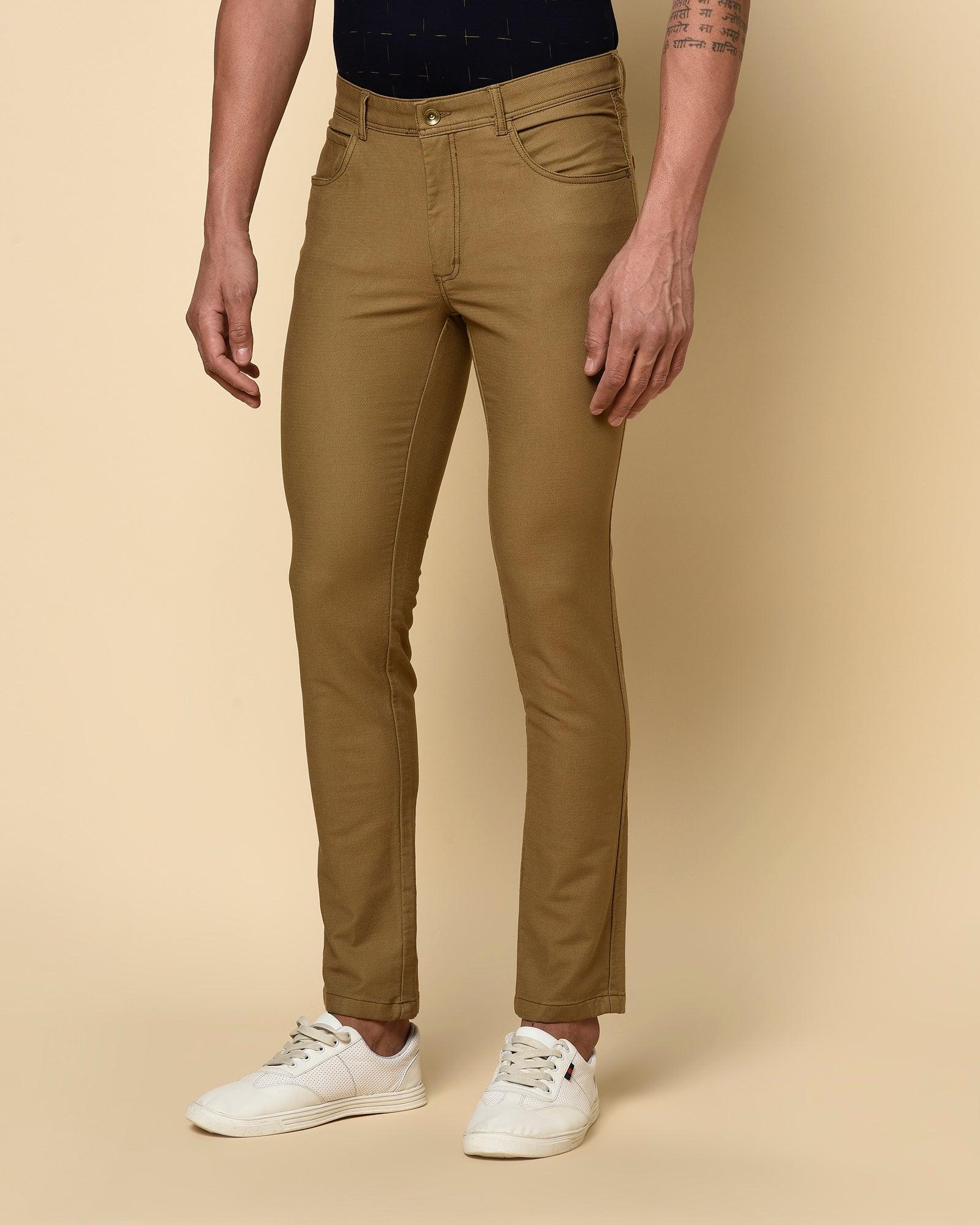Eva Dobby Stretch Khaki In Beige (B5P Fit)