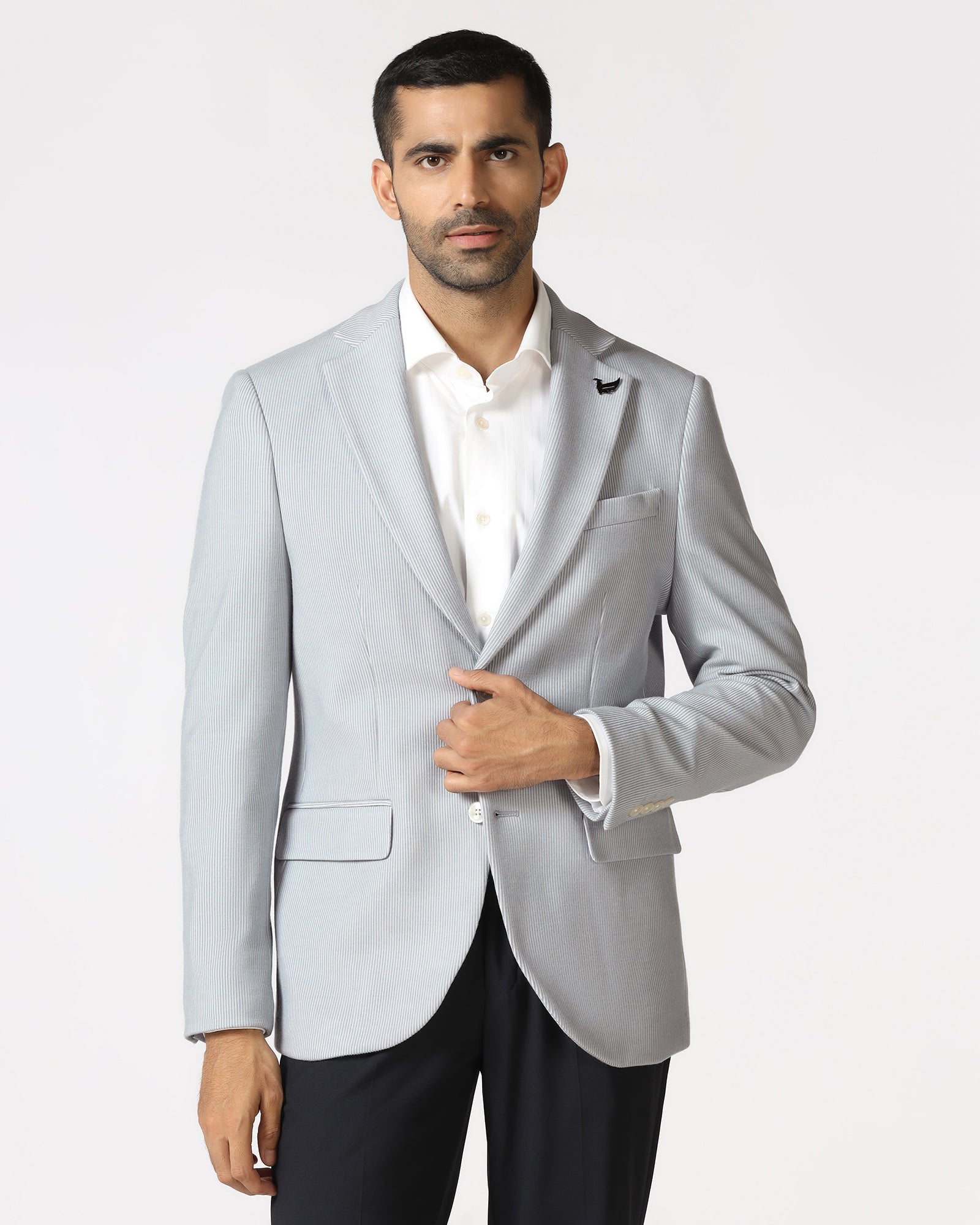 Airforce Blue Stripe Blazer - Ciroc