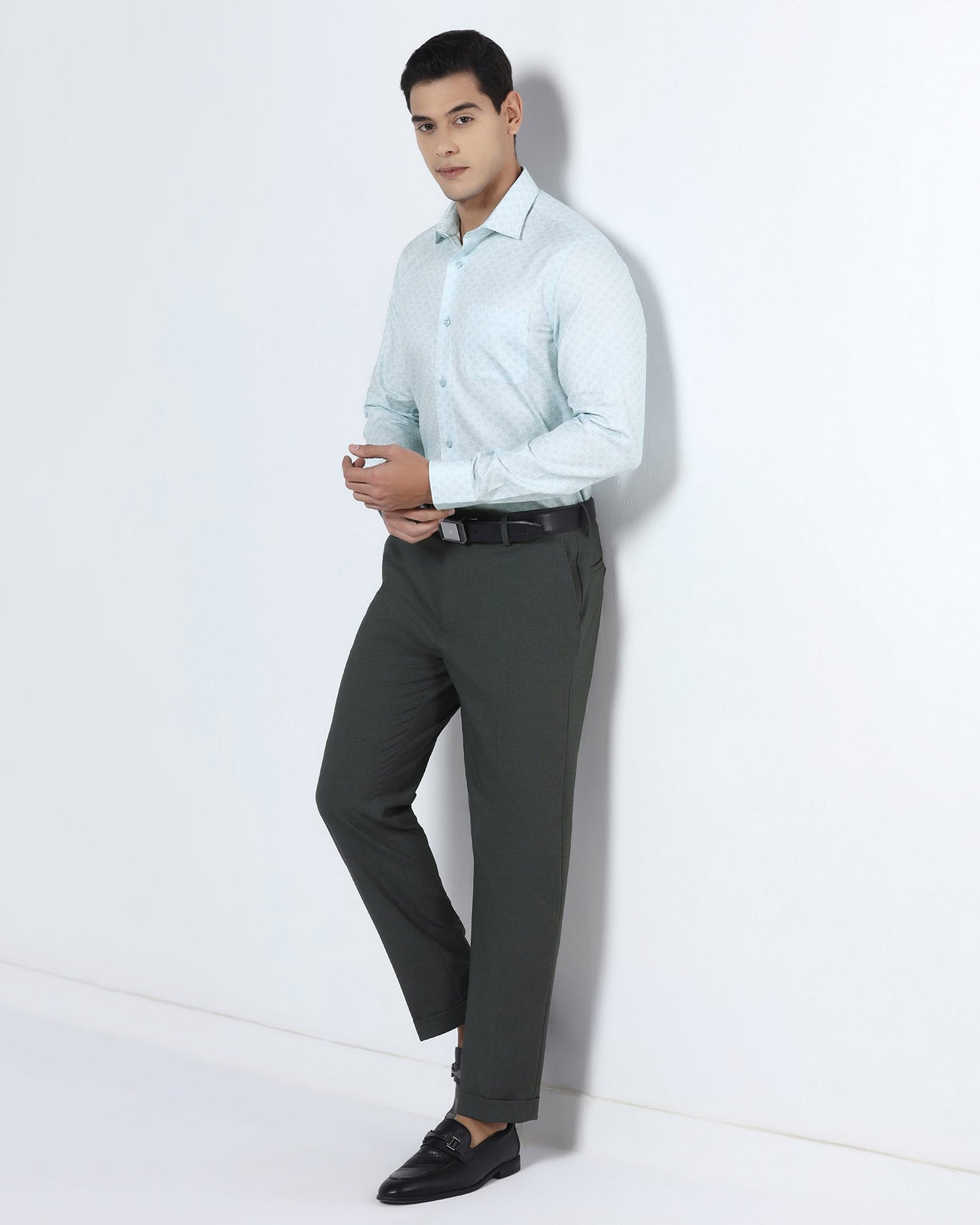 Aqua Printed Shirt - Dunzo
