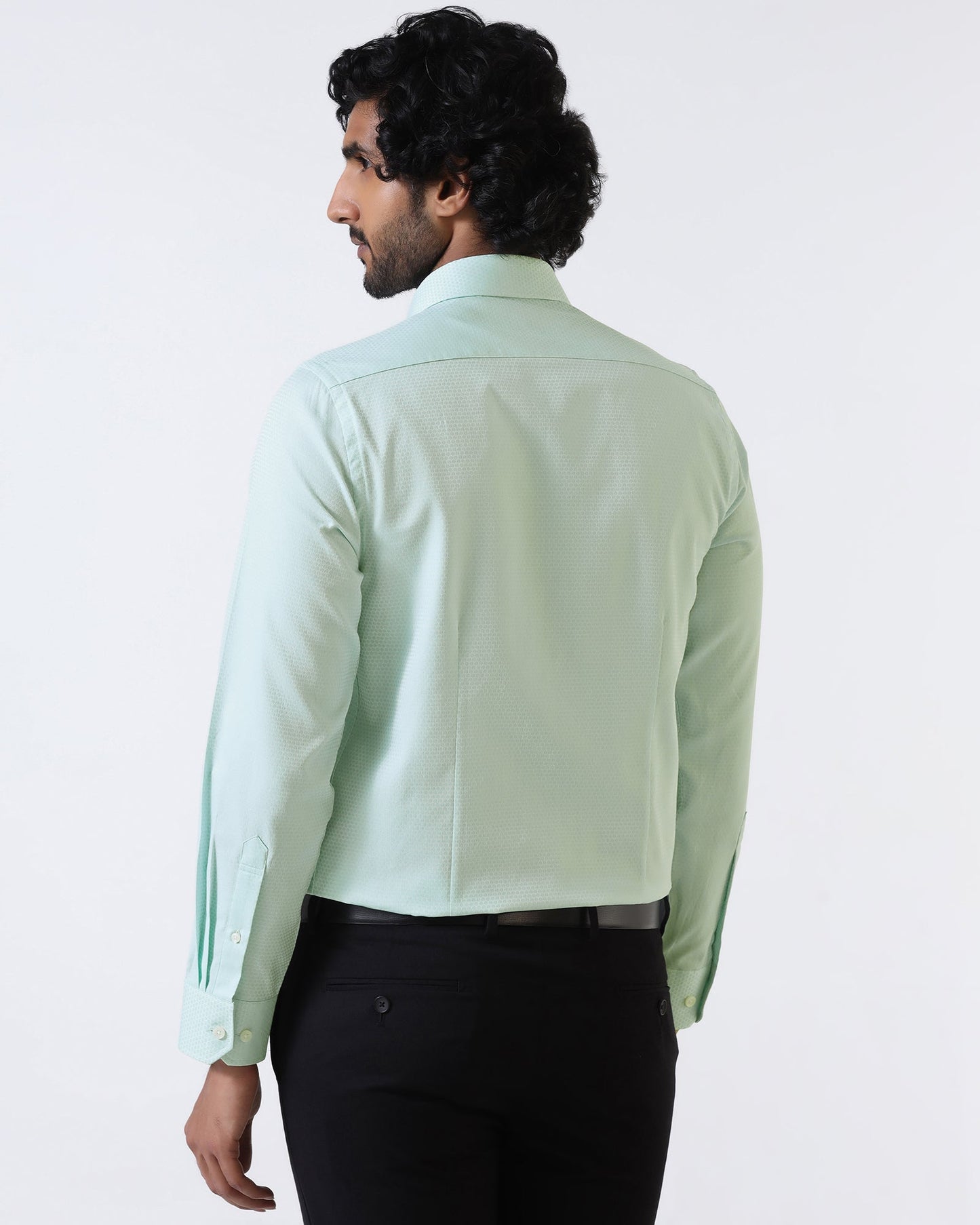 Aqua Textured Shirt - Random