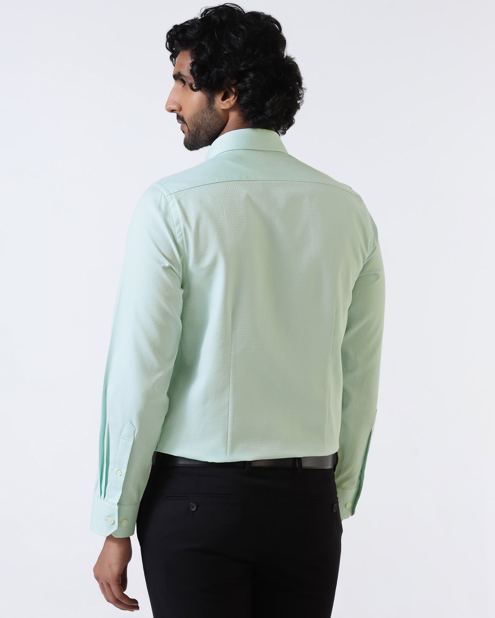 Aqua Textured Shirt - Random