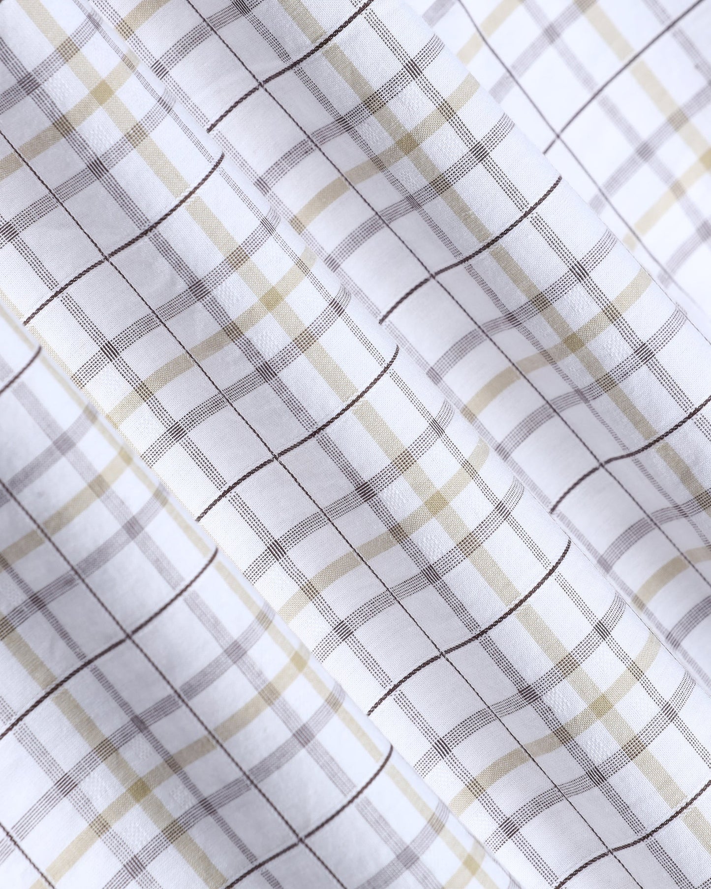 Beige Check Shirt - Flintor