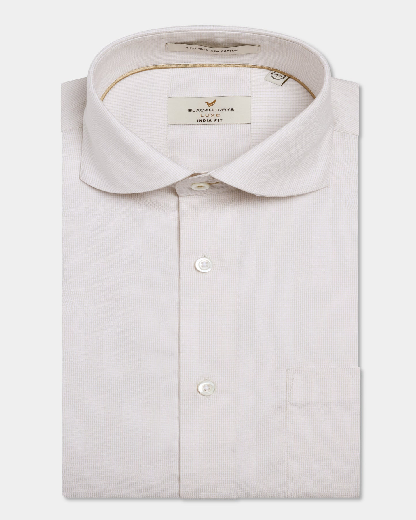 Beige Luxe Check Shirt - Guide