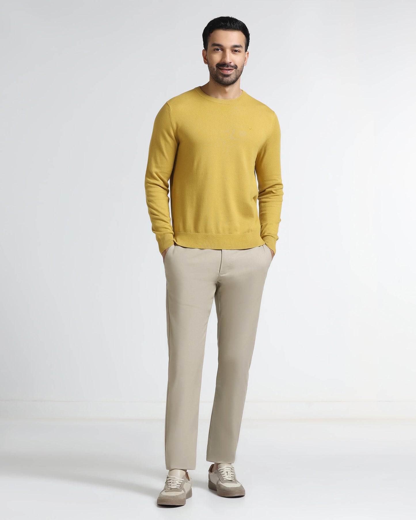 Beige Non Iron Solid Khakis - Tigiris