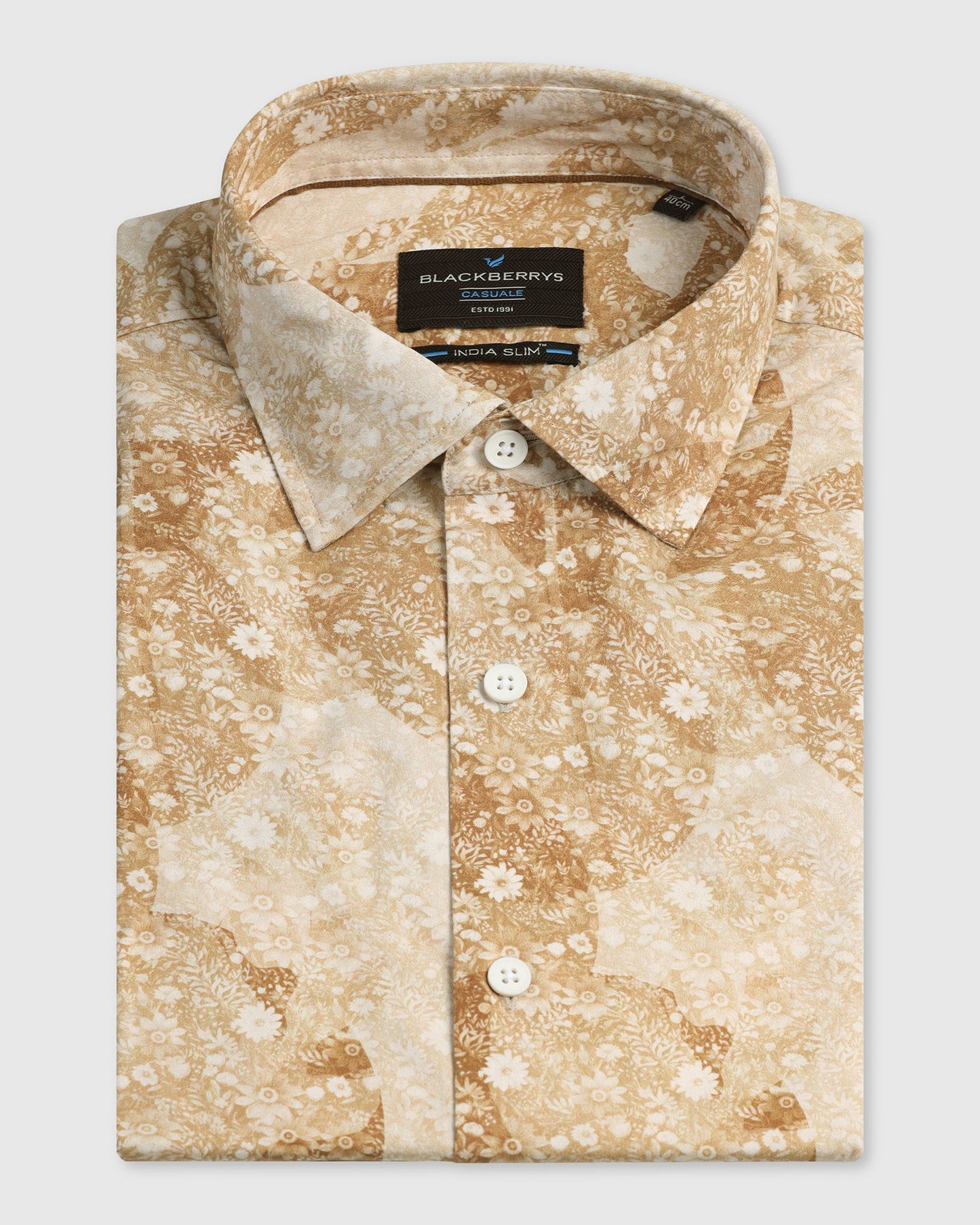 Beige Printed Shirt - Mose