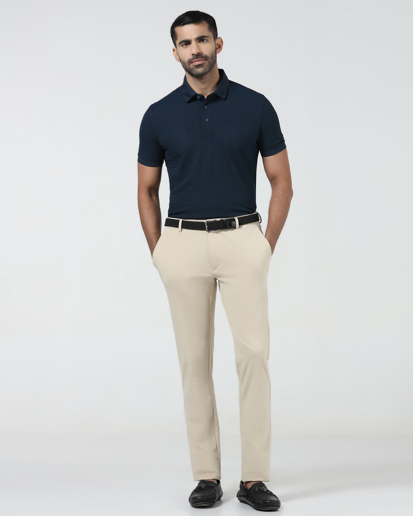 Beige TechPro Solid Khakis - Ziea