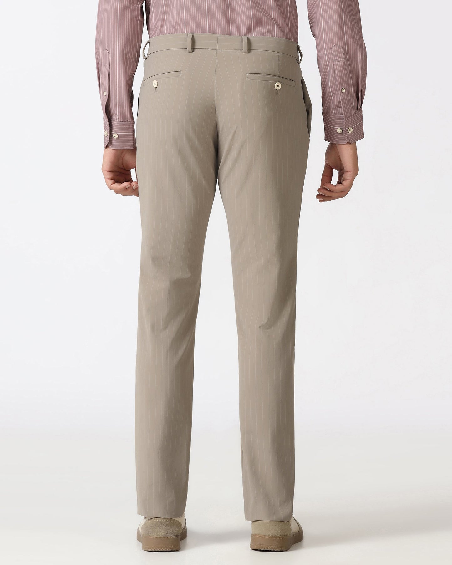 Beige Techpro Stripe Trouser - Brut
