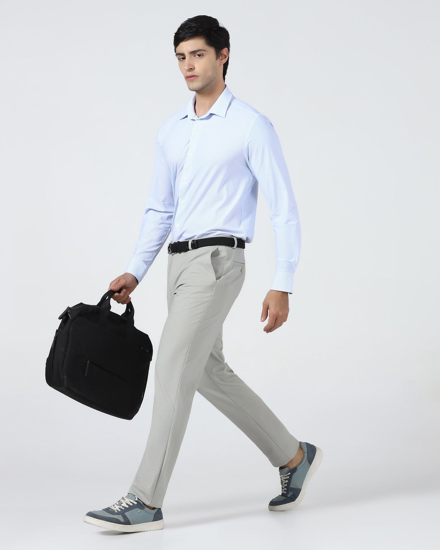 Beige TechPro Textured Trouser - Wayne