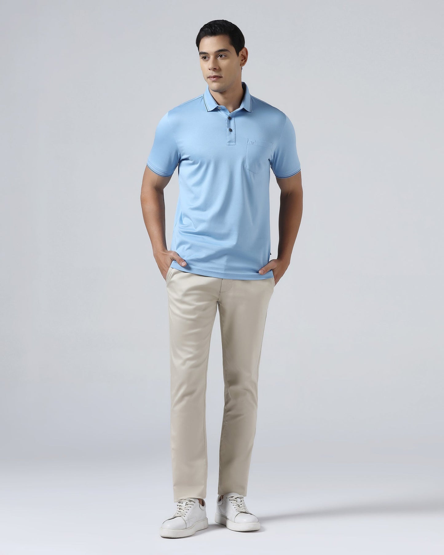 Beige Textured Khakis - Aspen