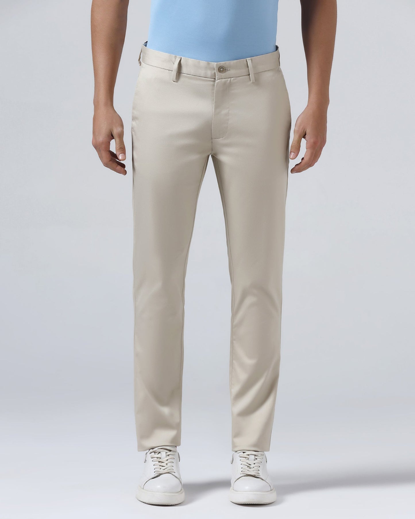 Beige Textured Khakis - Aspen