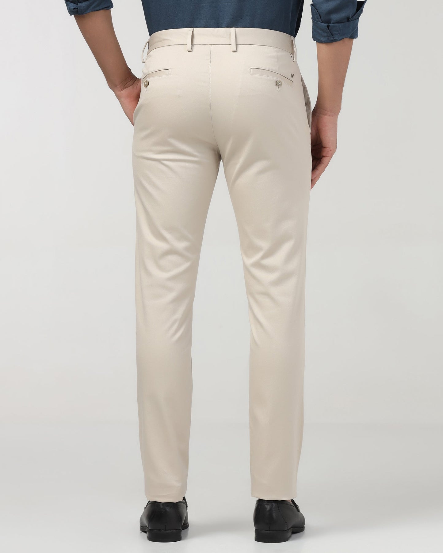 Beige Textured Khakis - Aspen