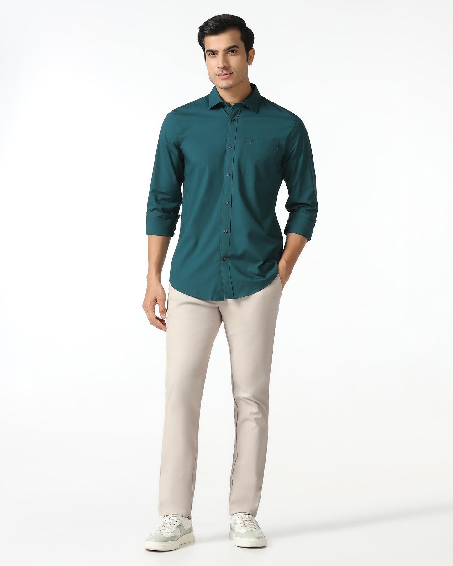 Beige Textured Khakis - Murray