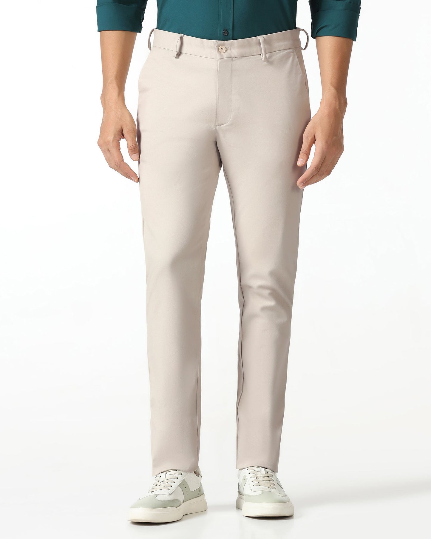 Beige Textured Khakis - Murray