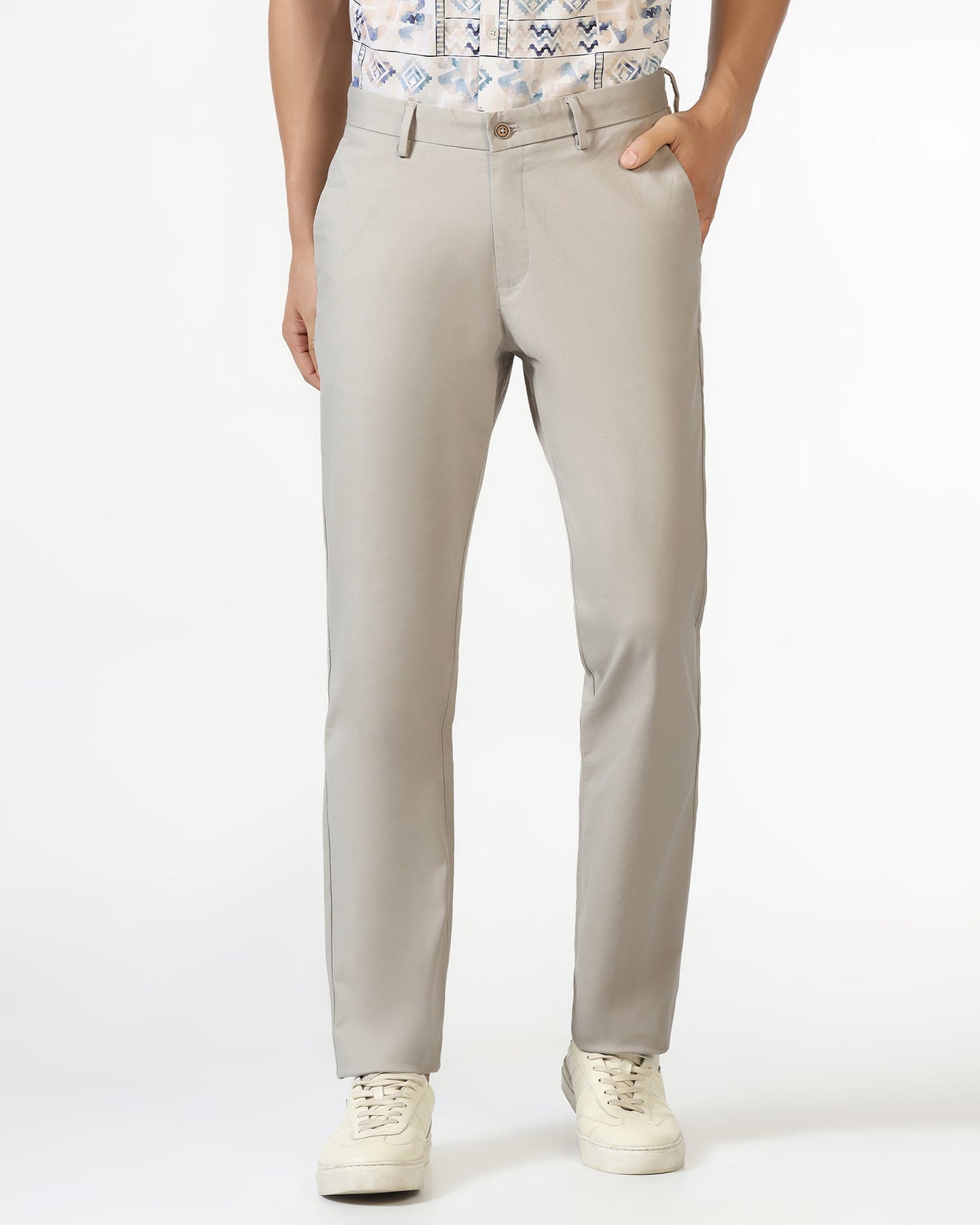 Beige Textured Khakis - Murray