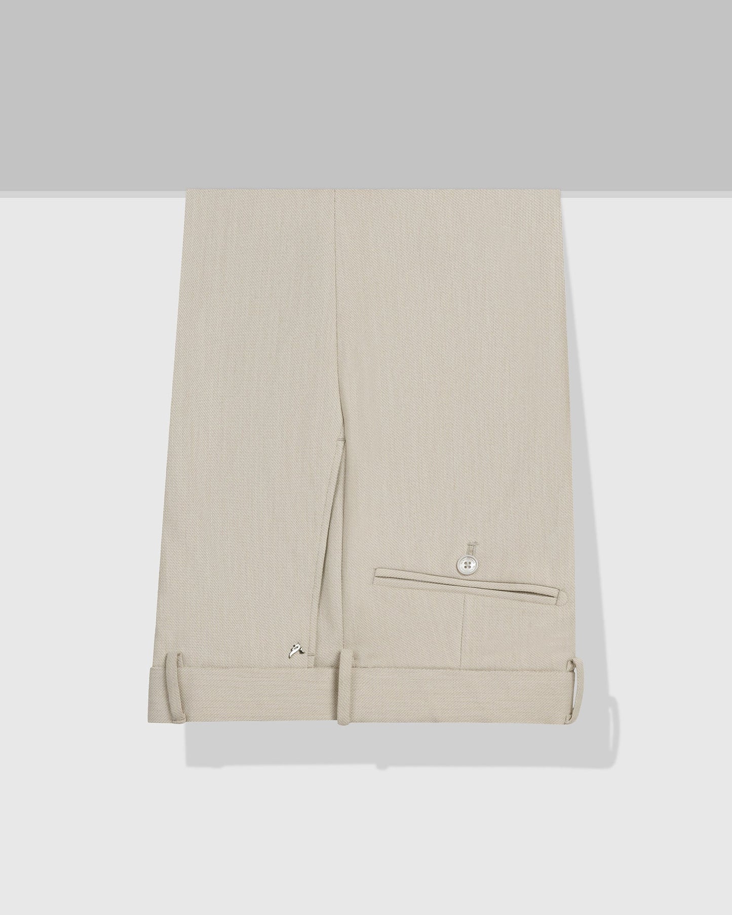 Beige Textured Trouser - Chivas