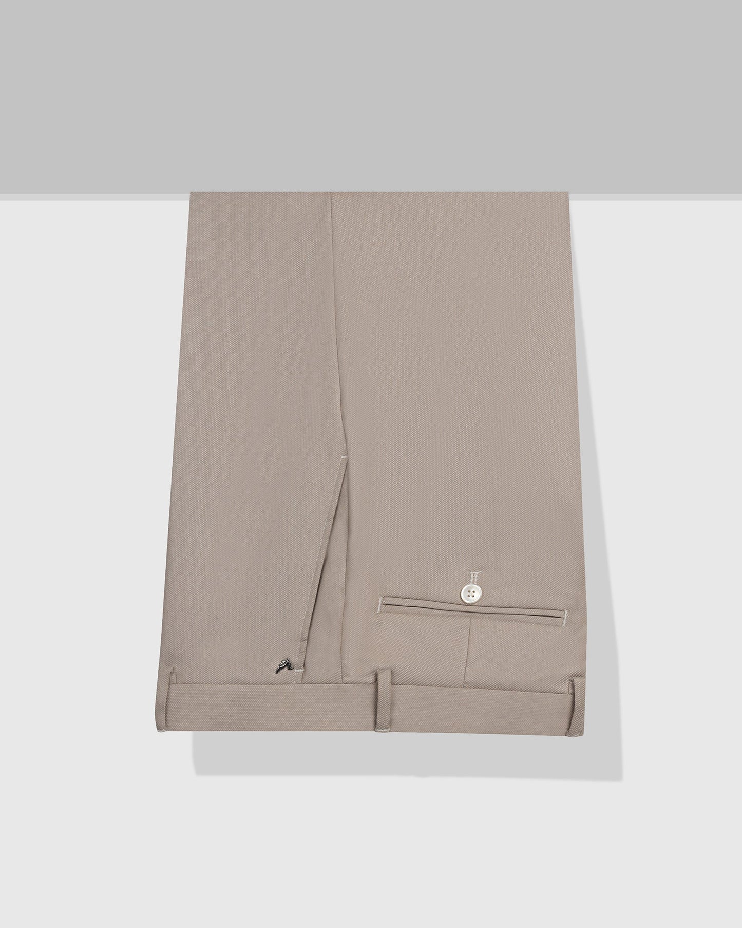 Beige Textured Trouser - Monk