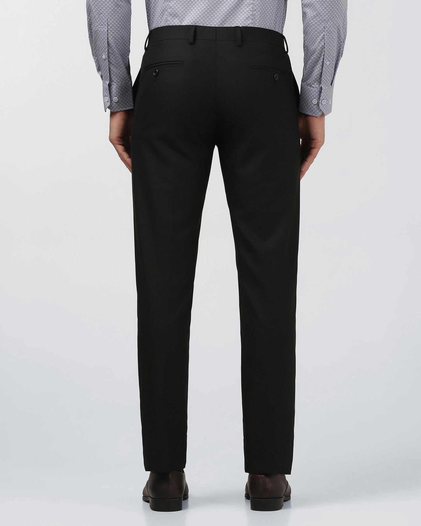 Black Solid Trouser - Luis